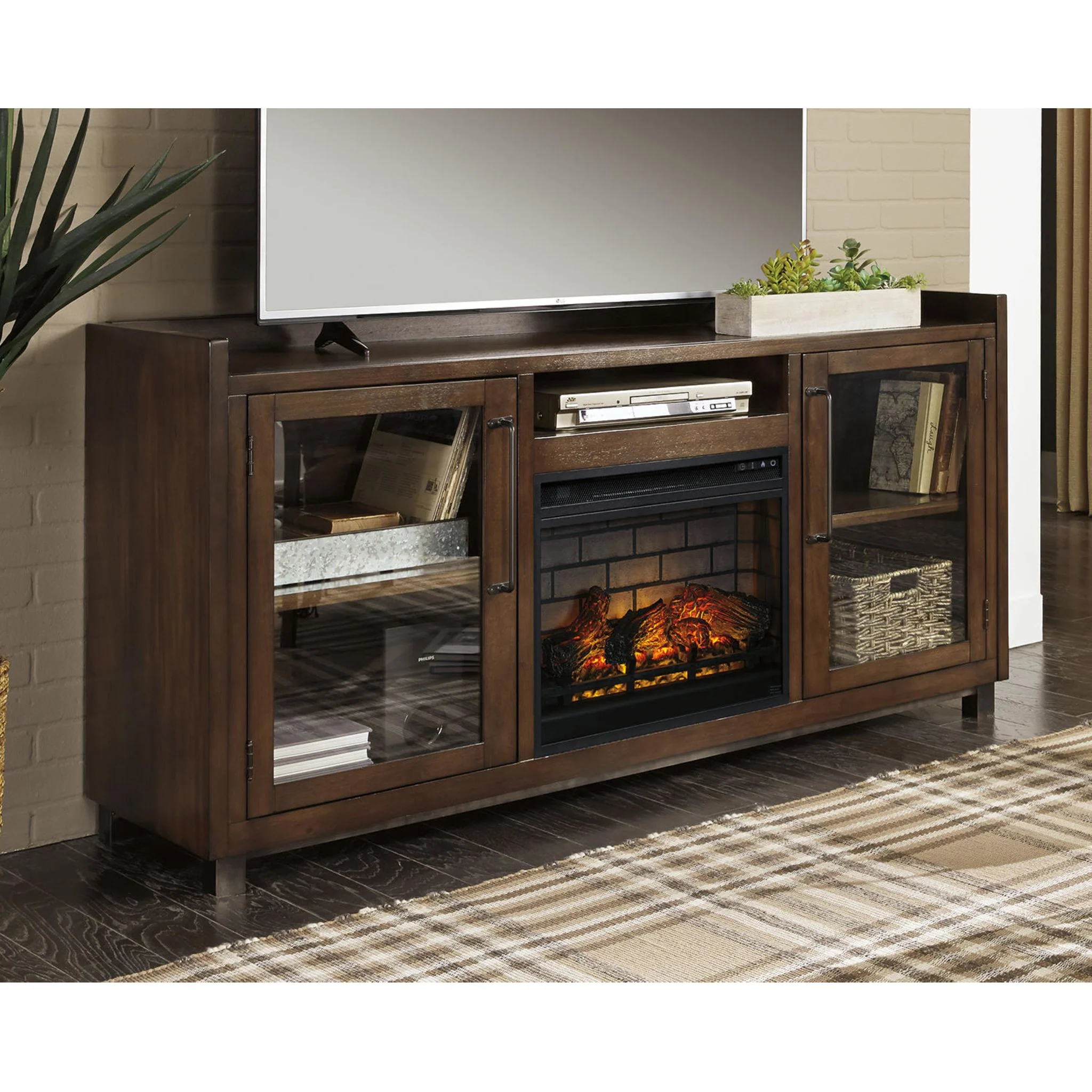 Starmore TV Stand with Fireplace - Brown - Image 15
