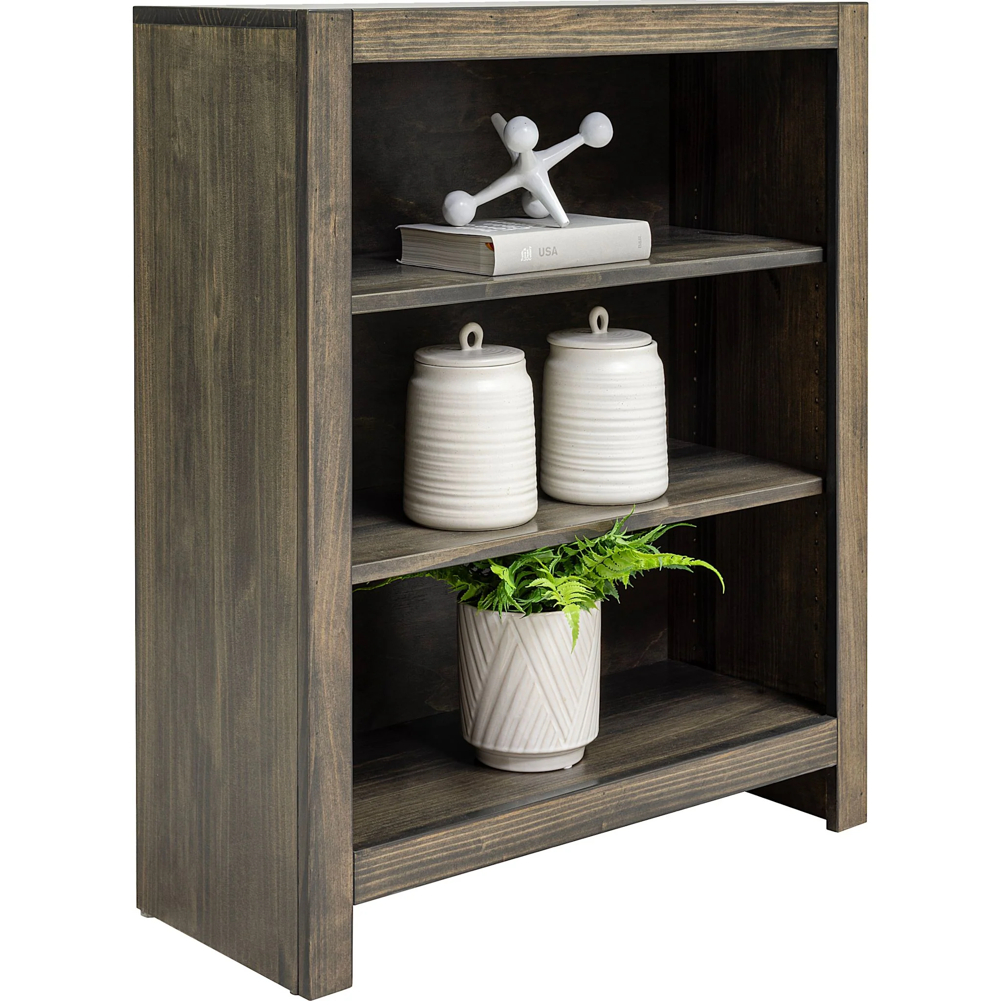 Stella 36H Bookcase - Charcoal - Image 2