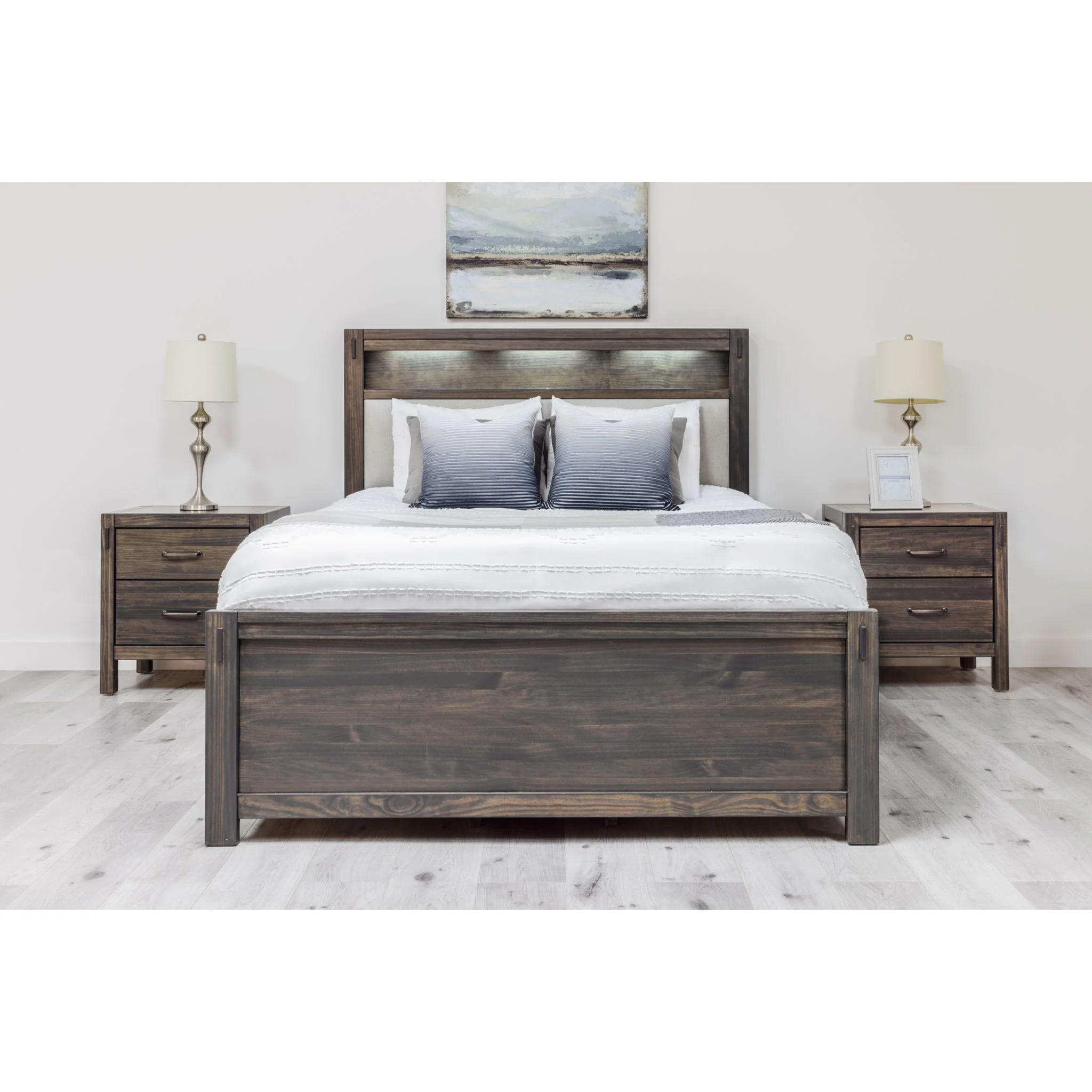 Stella Full Storage Bed - Charcoal/Pace Platinum - Image 2