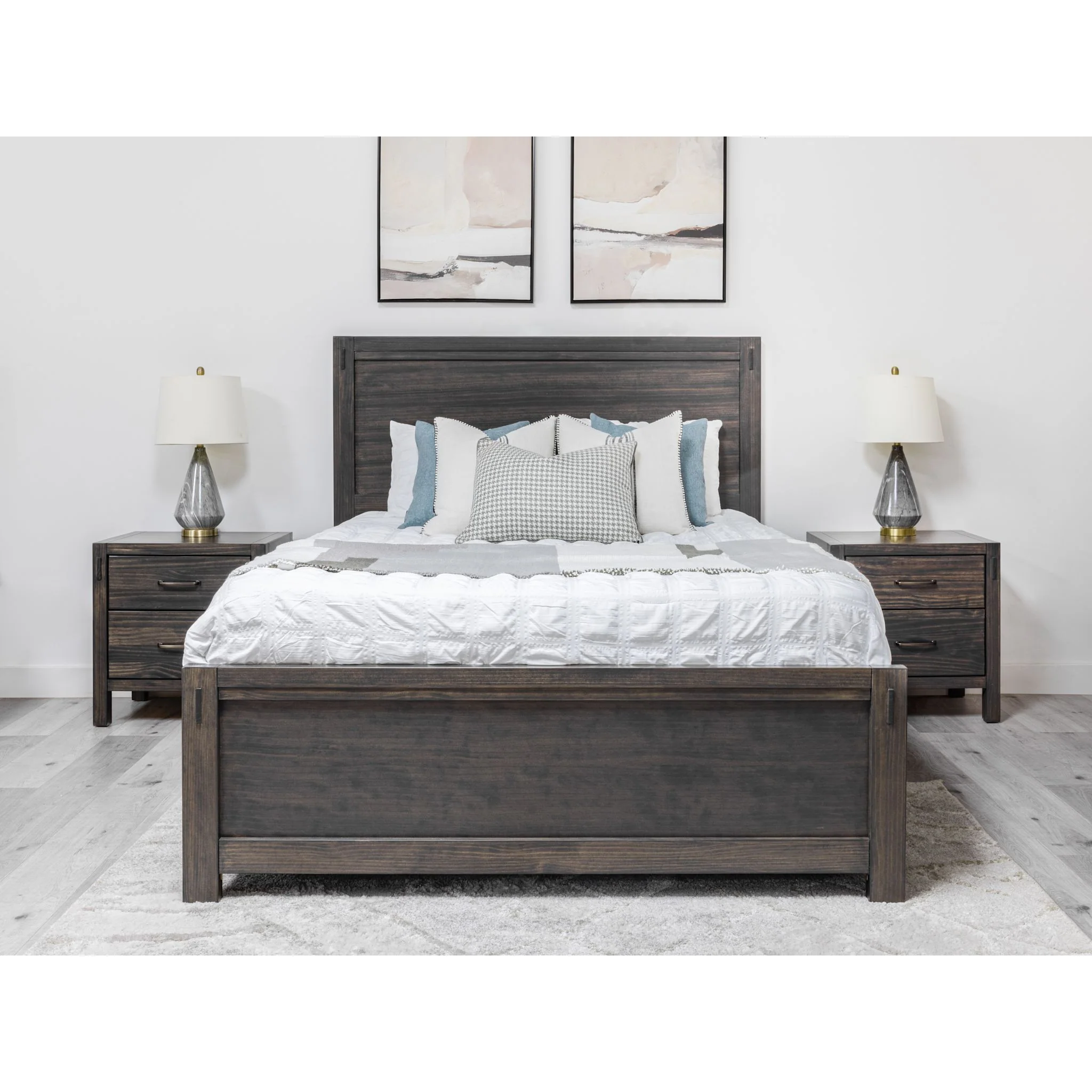 Stella Panel Bed - Charcoal - Image 2
