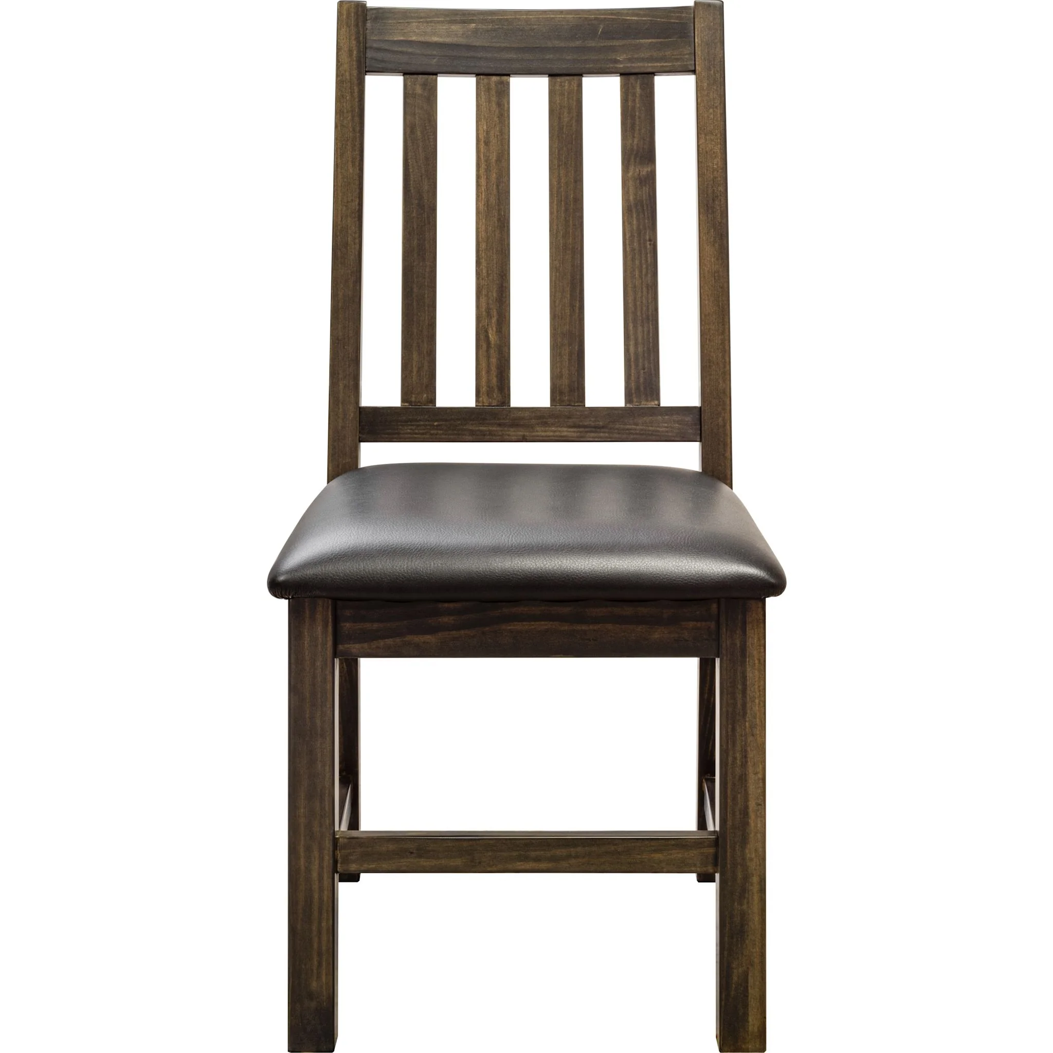 Stella Slat Back Chair - Charcoal - (DRSG-100-SLT-CHR-CHARBLKVINYL) - Image 2