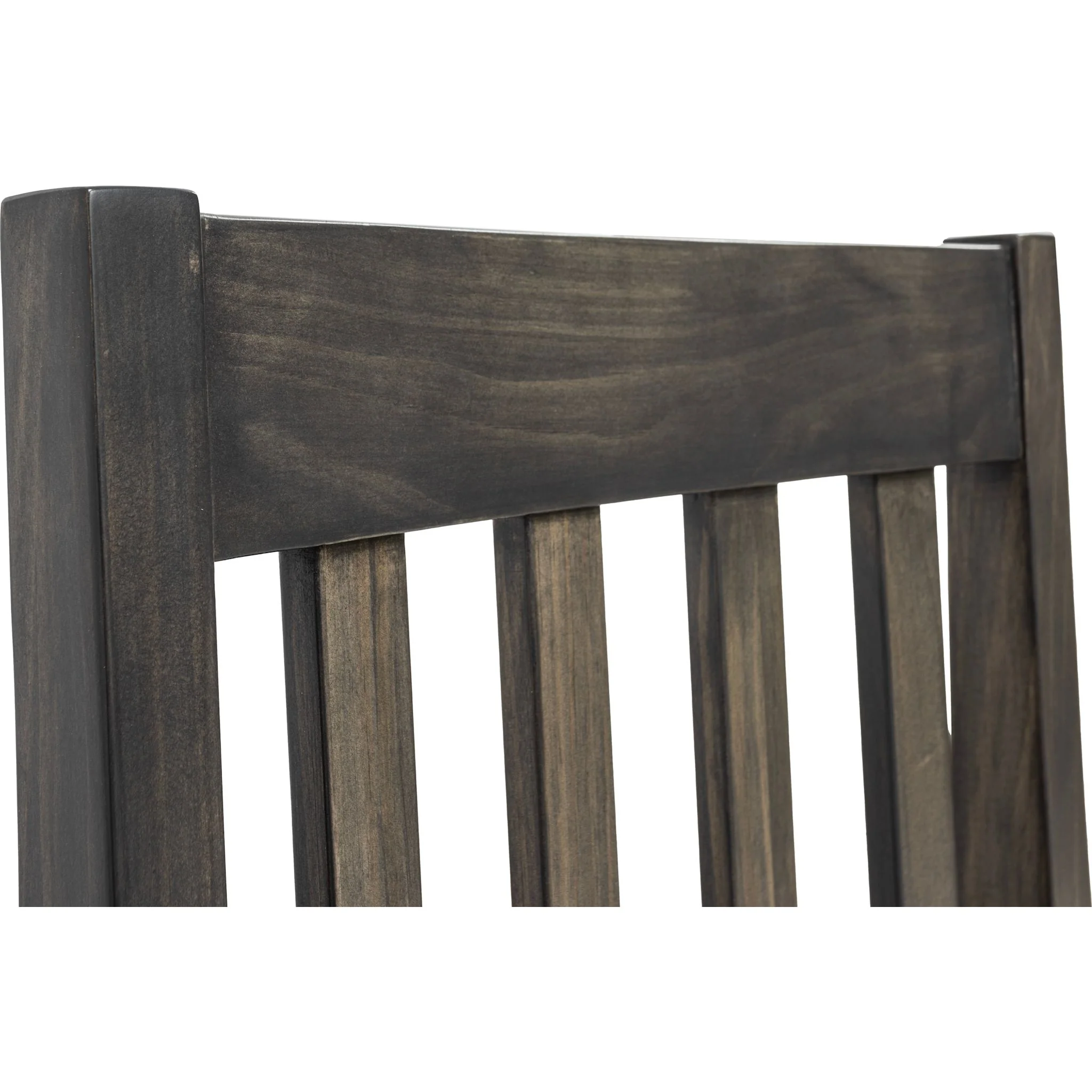 Stella Slat Back Chair - Charcoal - (DRSG-100-SLT-CHR-CHARBLKVINYL) - Image 4