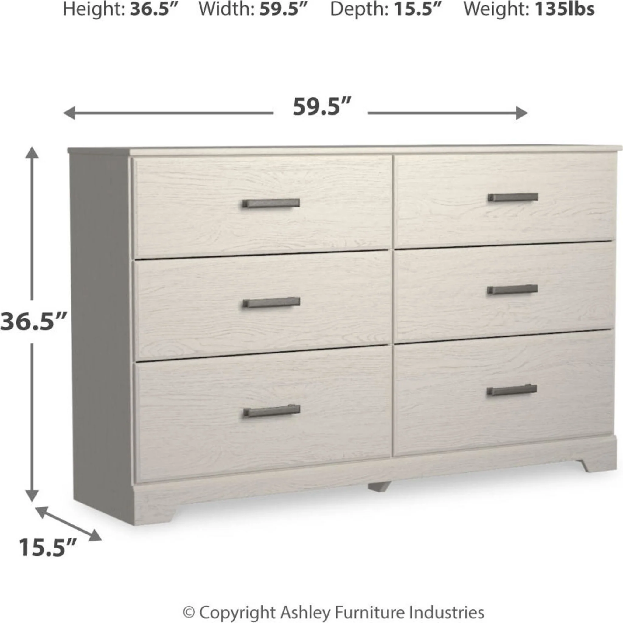 Stelsie Dresser - White - Image 17