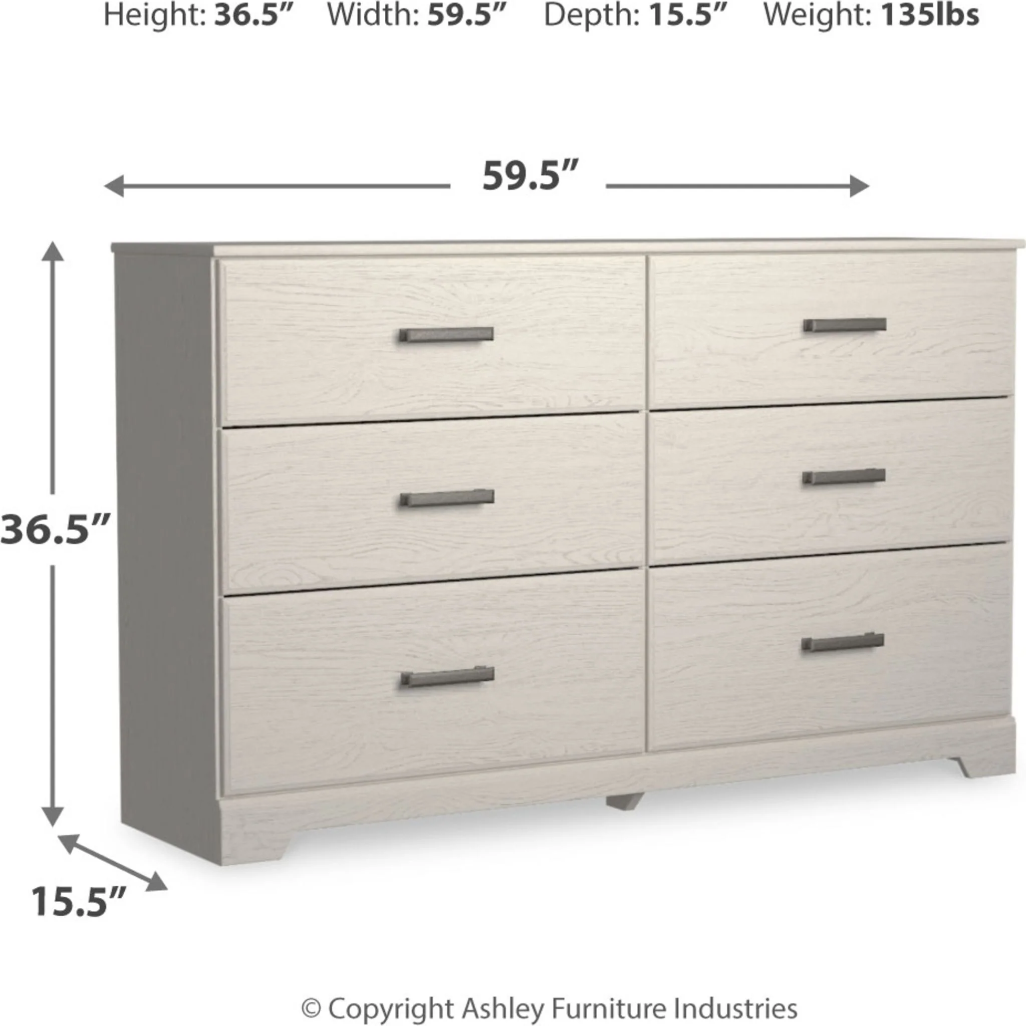 Stelsie Dresser - White - Image 7