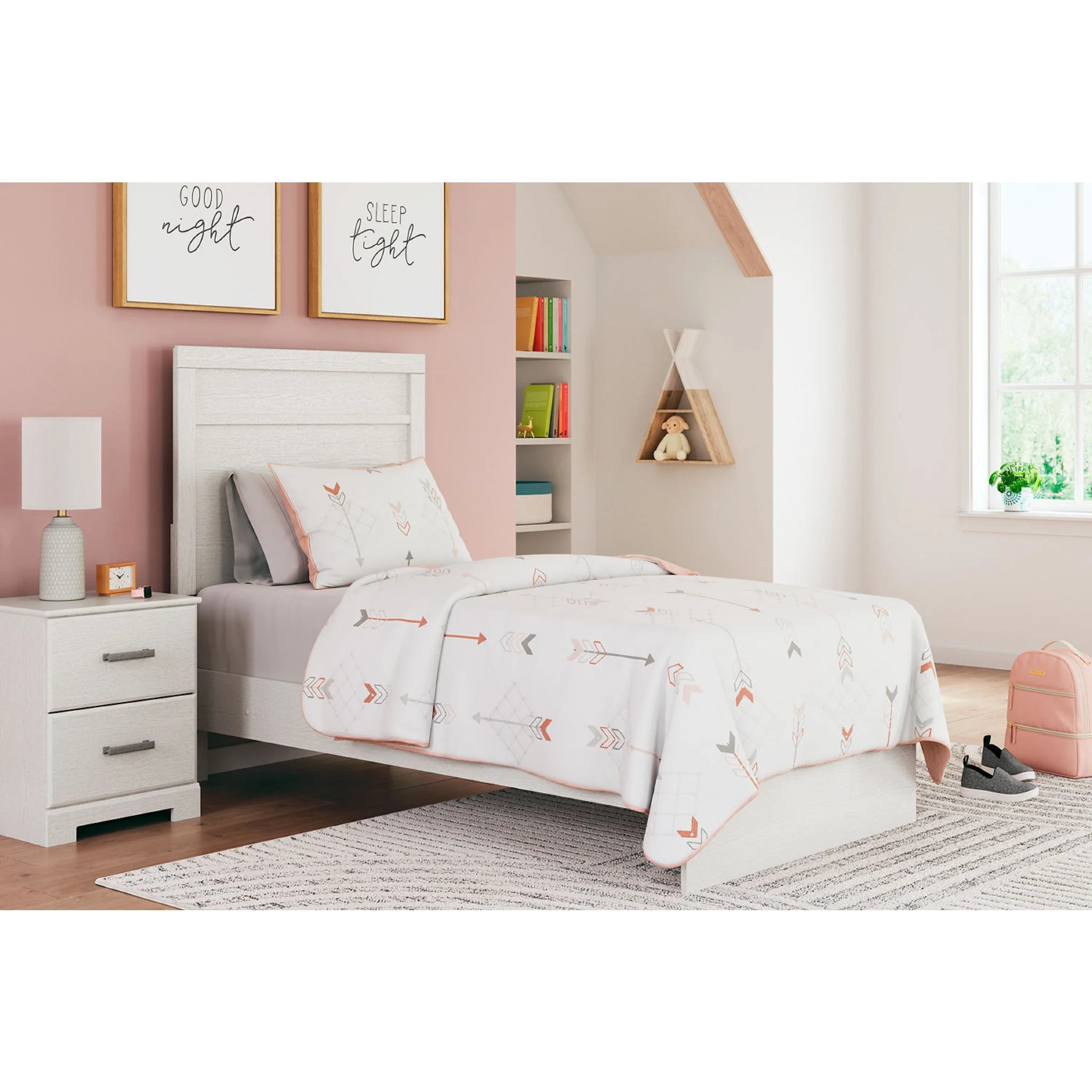 Stelsie Panel Bed - White - Image 3