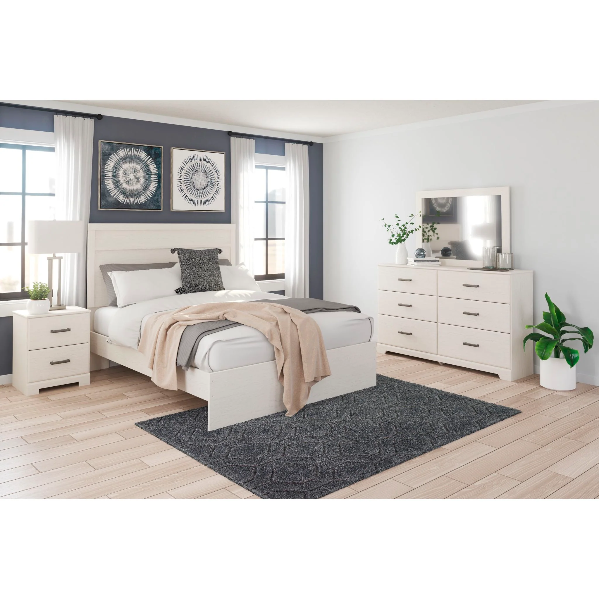 Stelsie Panel Bed - White - Image 2