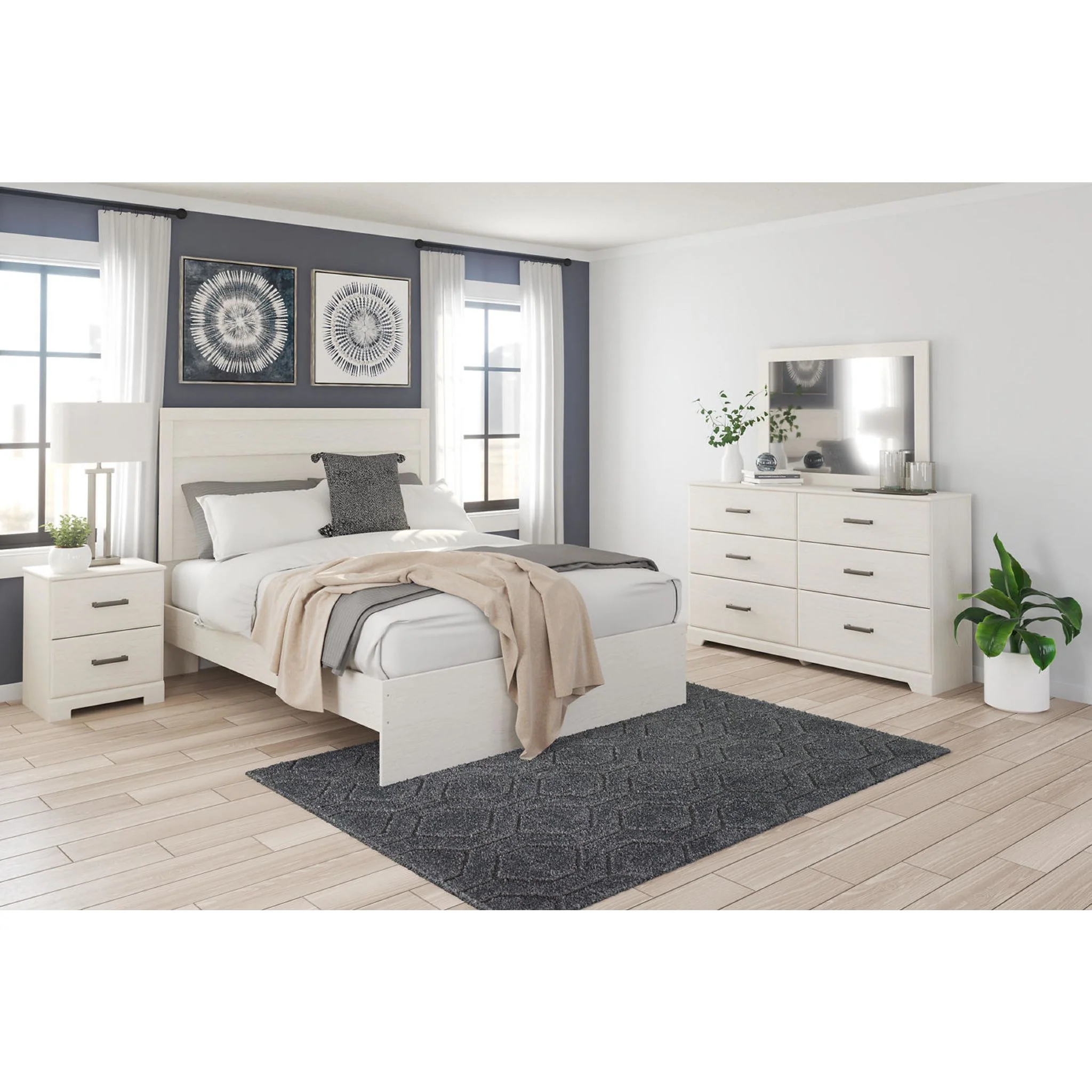 Stelsie Panel Bedroom - White - Image 3