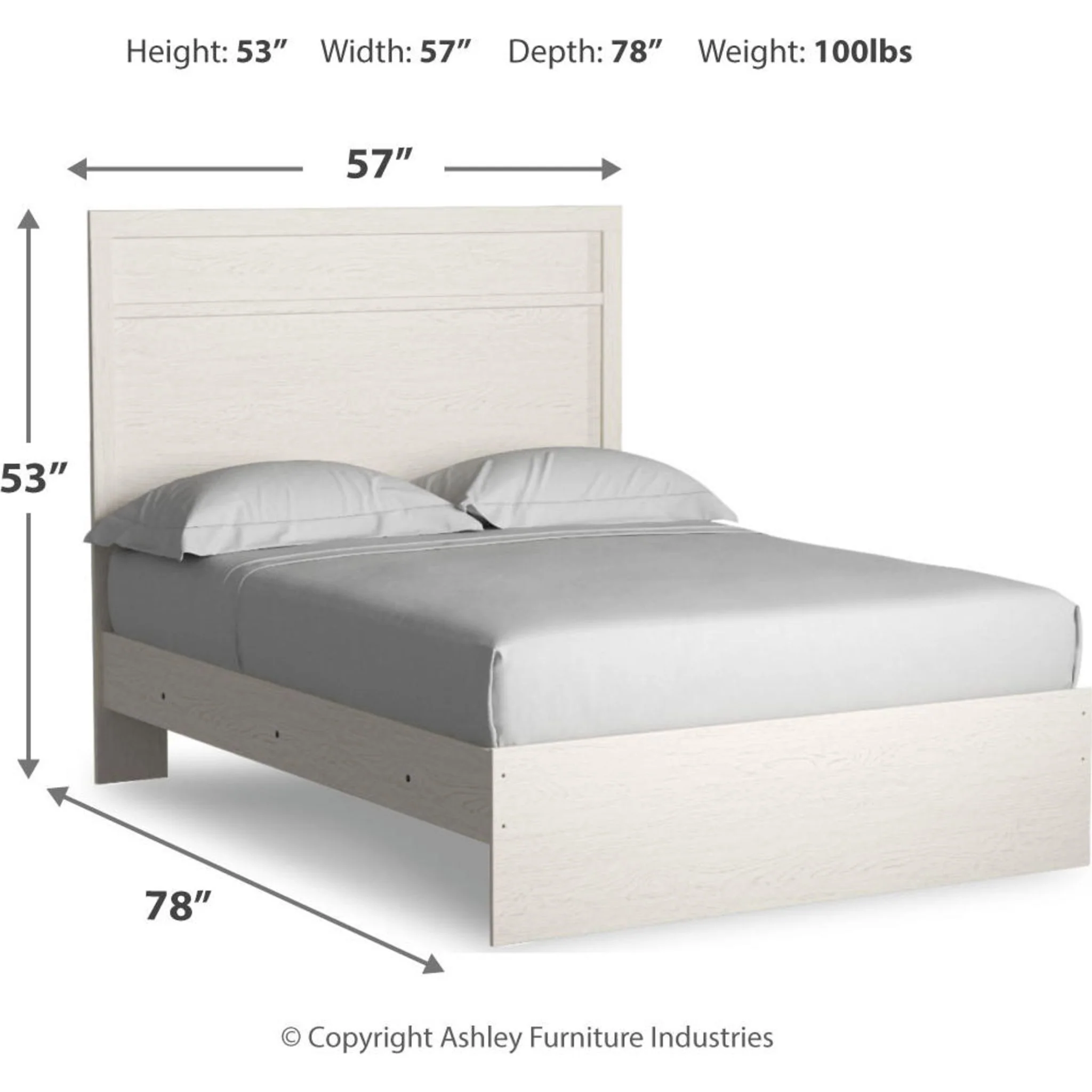 Stelsie 6 Piece Panel Bedroom - White - Image 11