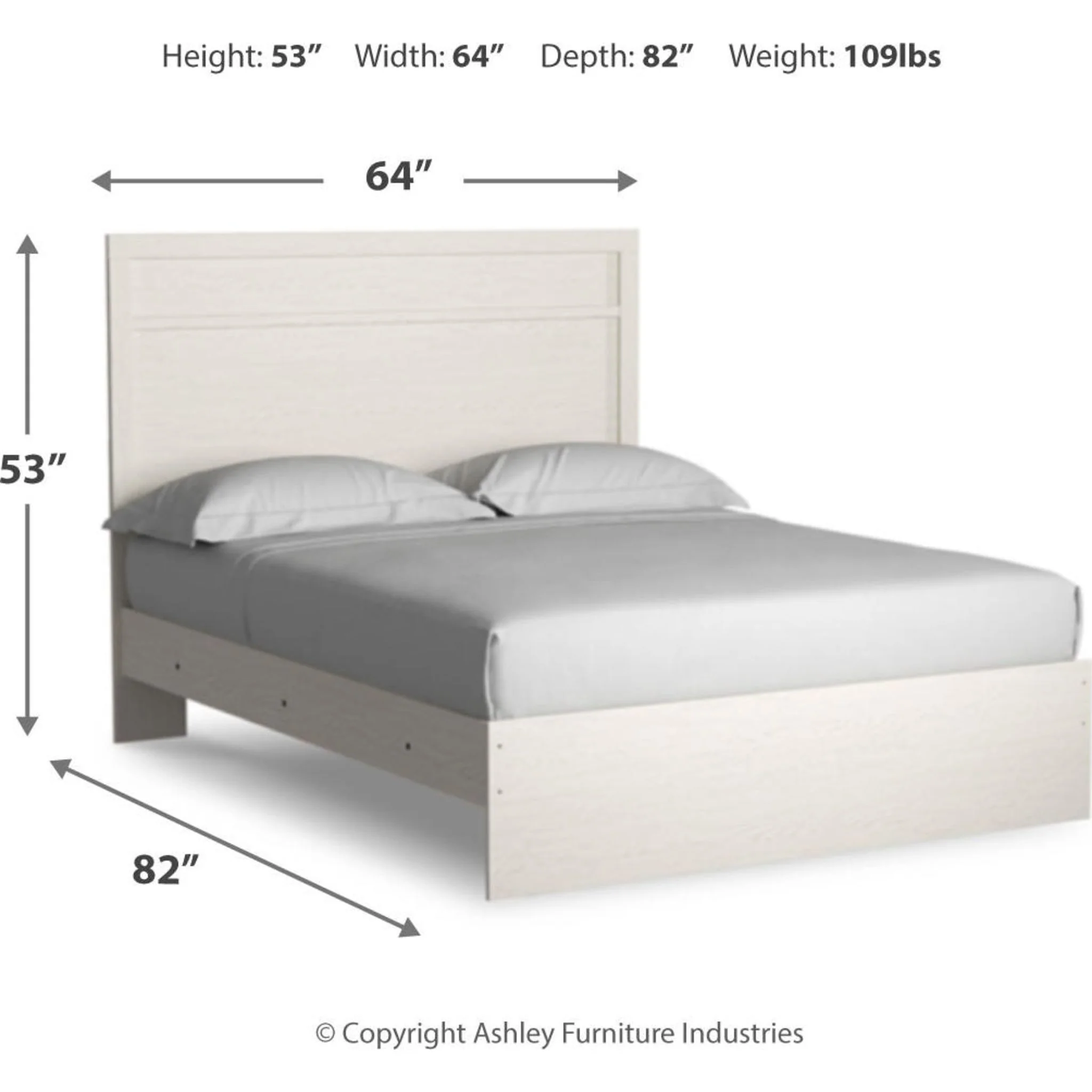 Stelsie Panel Bedroom - White - Image 5