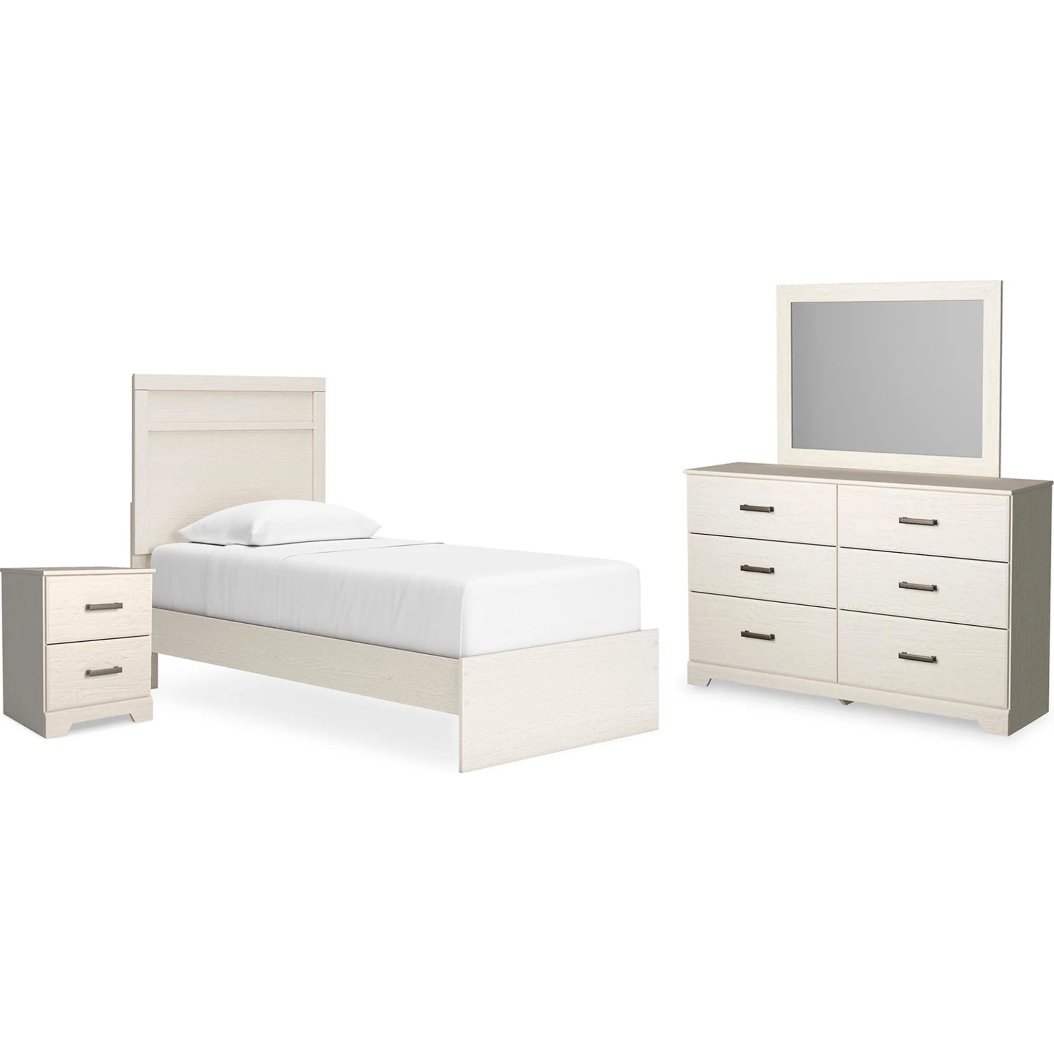 Stelsie 6 Piece Panel Bedroom - White - Image 2