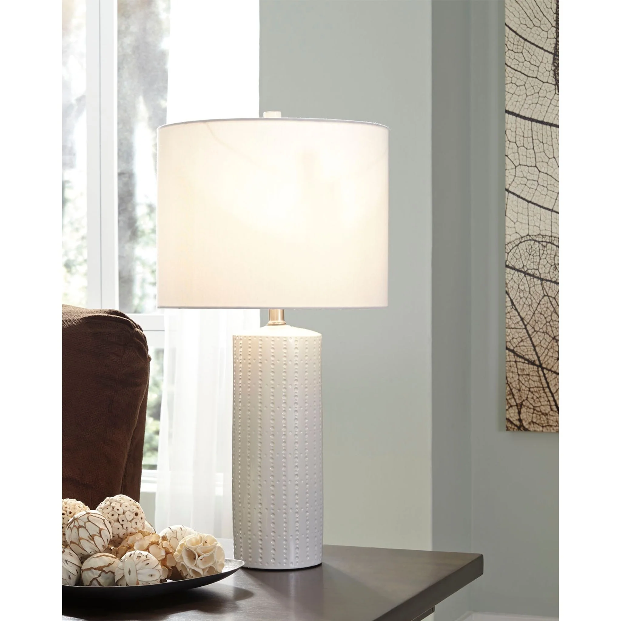 Steuben Table Lamp Pair - White 25.13" - Image 3