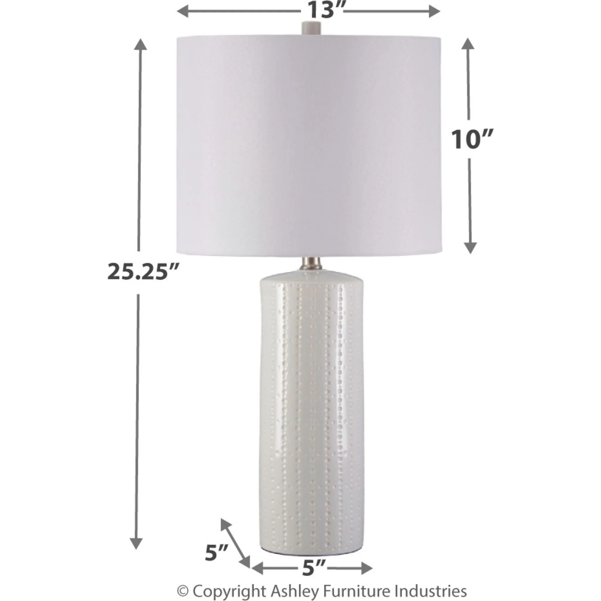 Steuben Table Lamp Pair - White 25.13" - Image 4