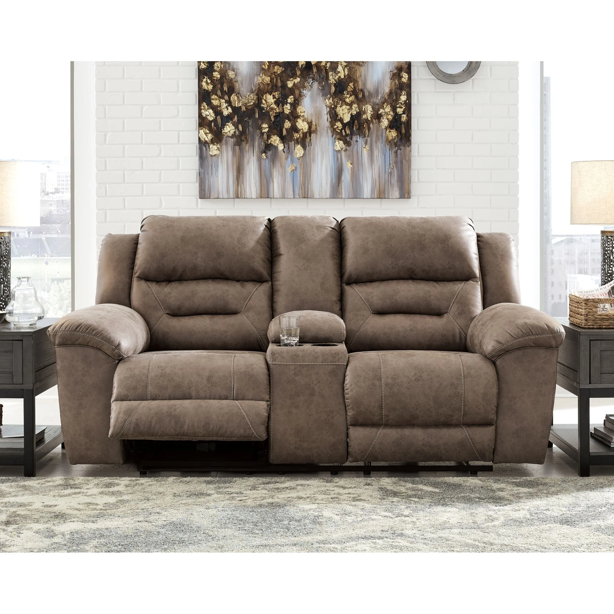 Stoneland Power Reclining Loveseat with Console - Image 9