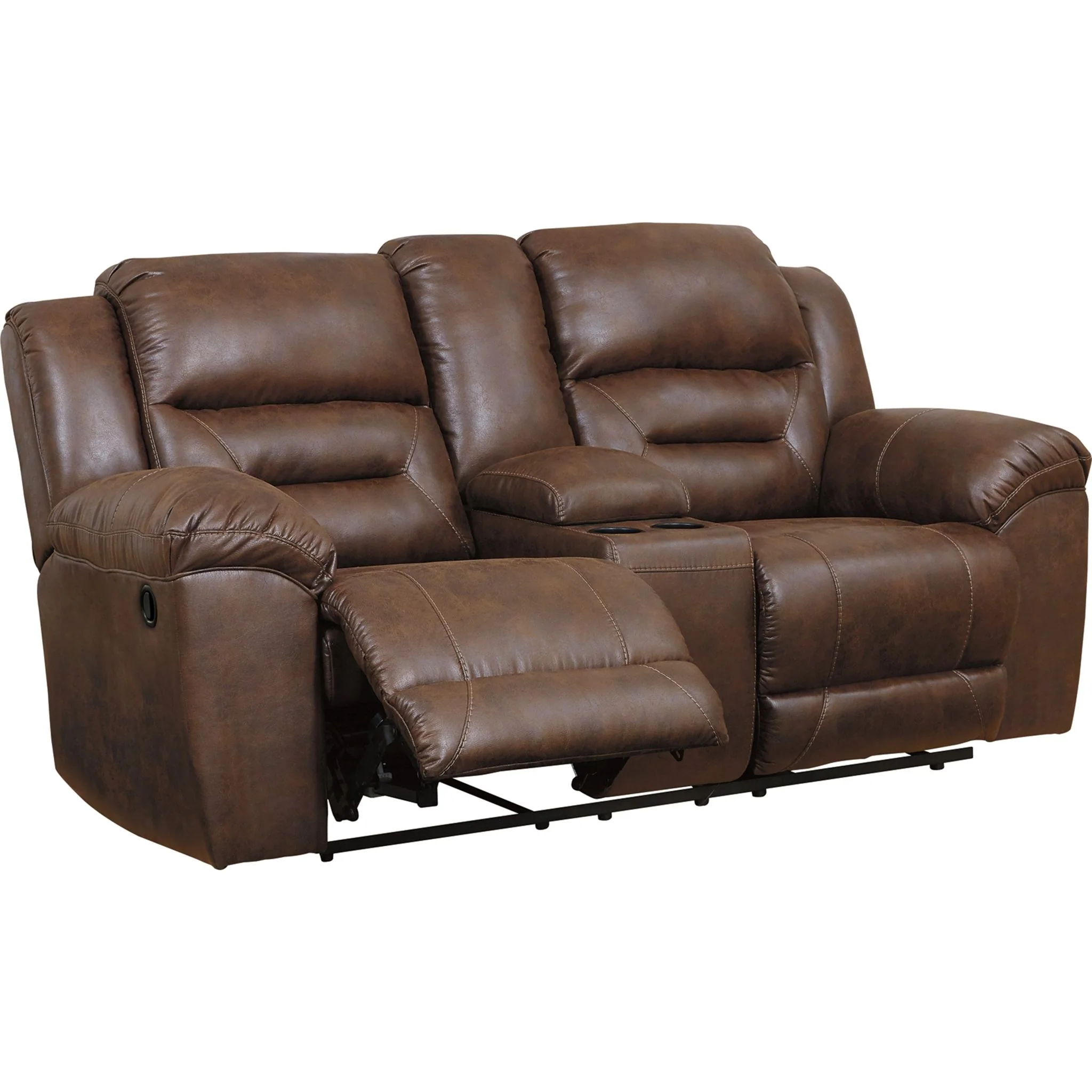 Stoneland Reclining Loveseat with Console - Image 4