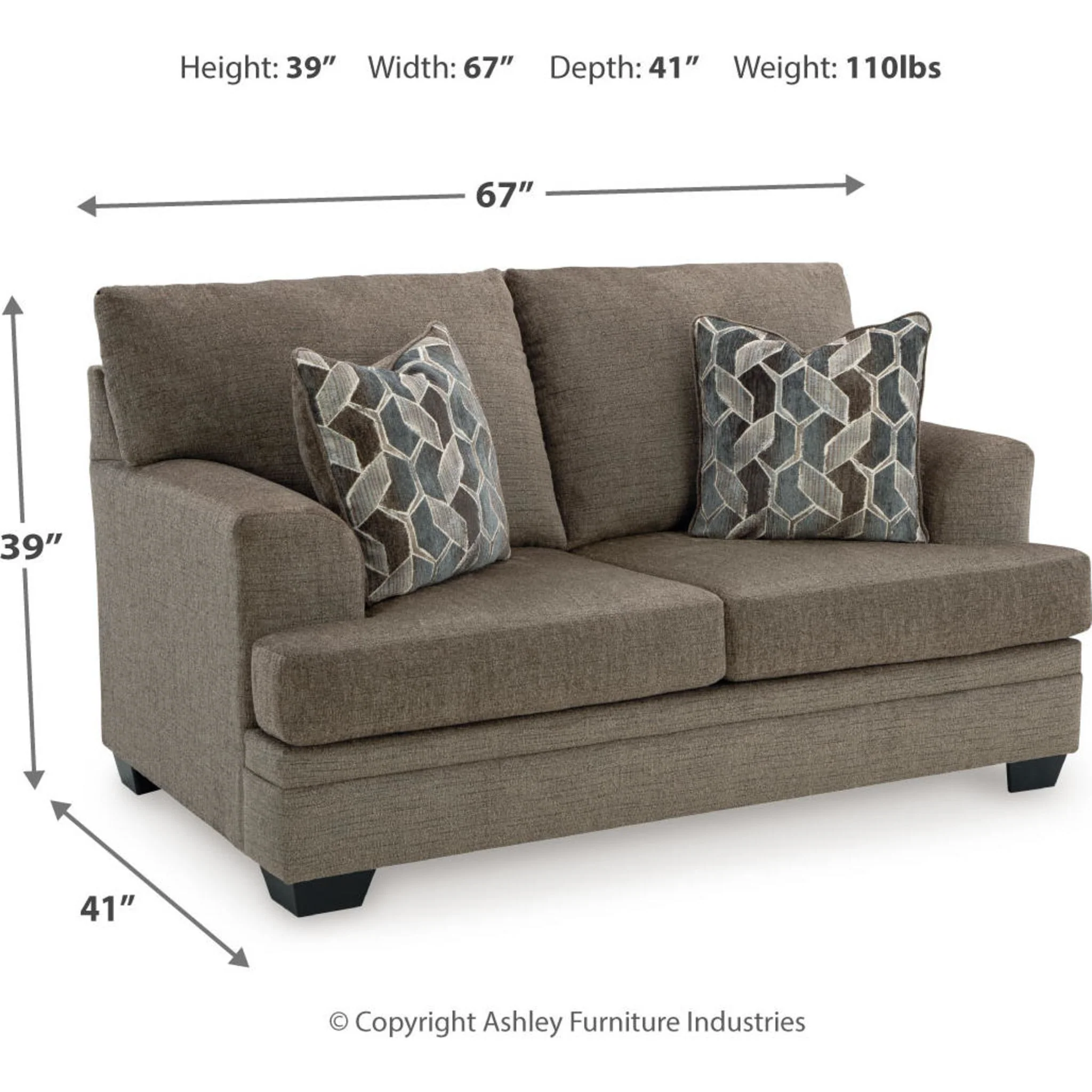 Stonemeade Loveseat - Image 5