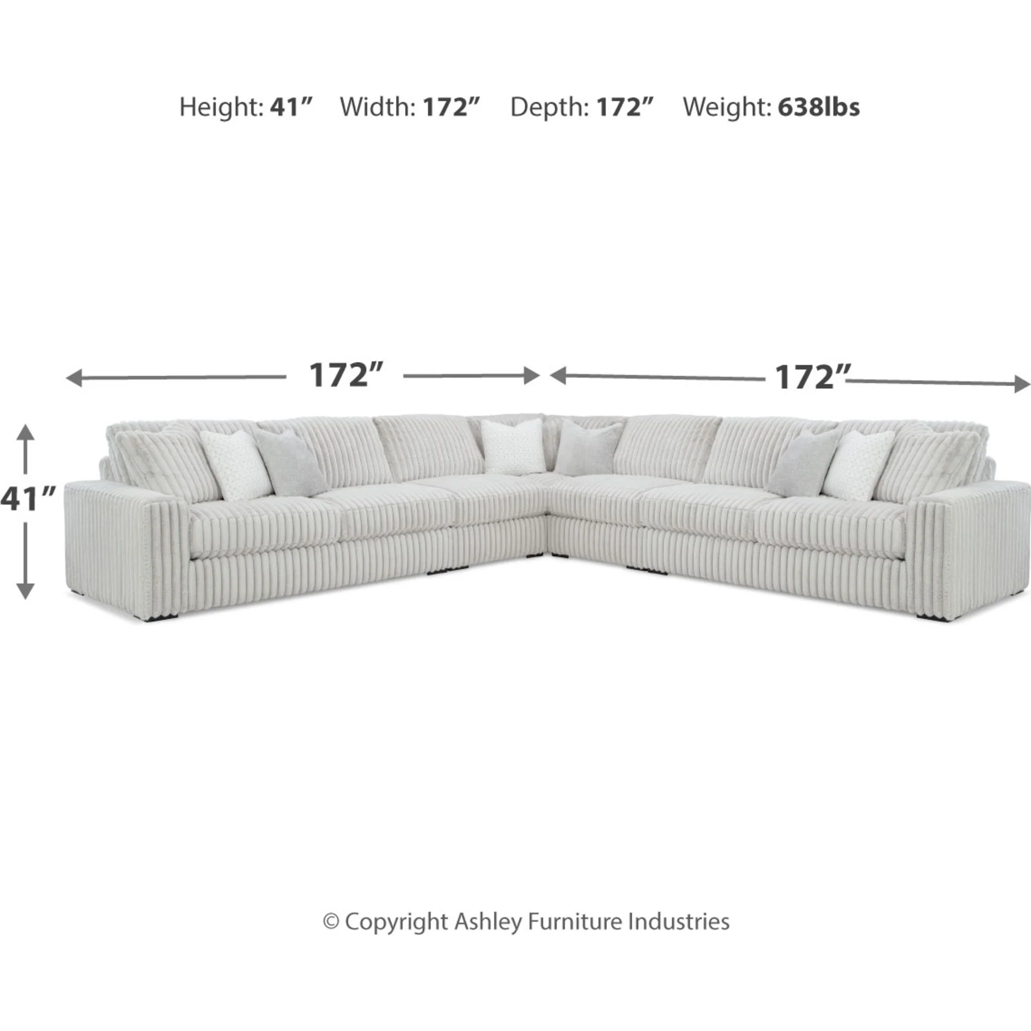 Stupendous 5 Piece Sectional - Alloy - Image 2