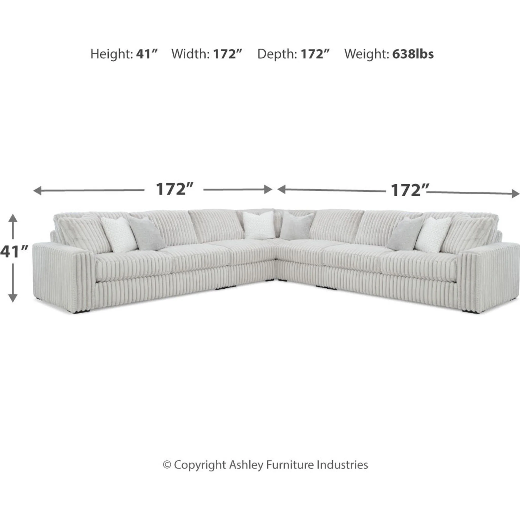 Stupendous 5 Piece Sectional - Alloy - Image 6