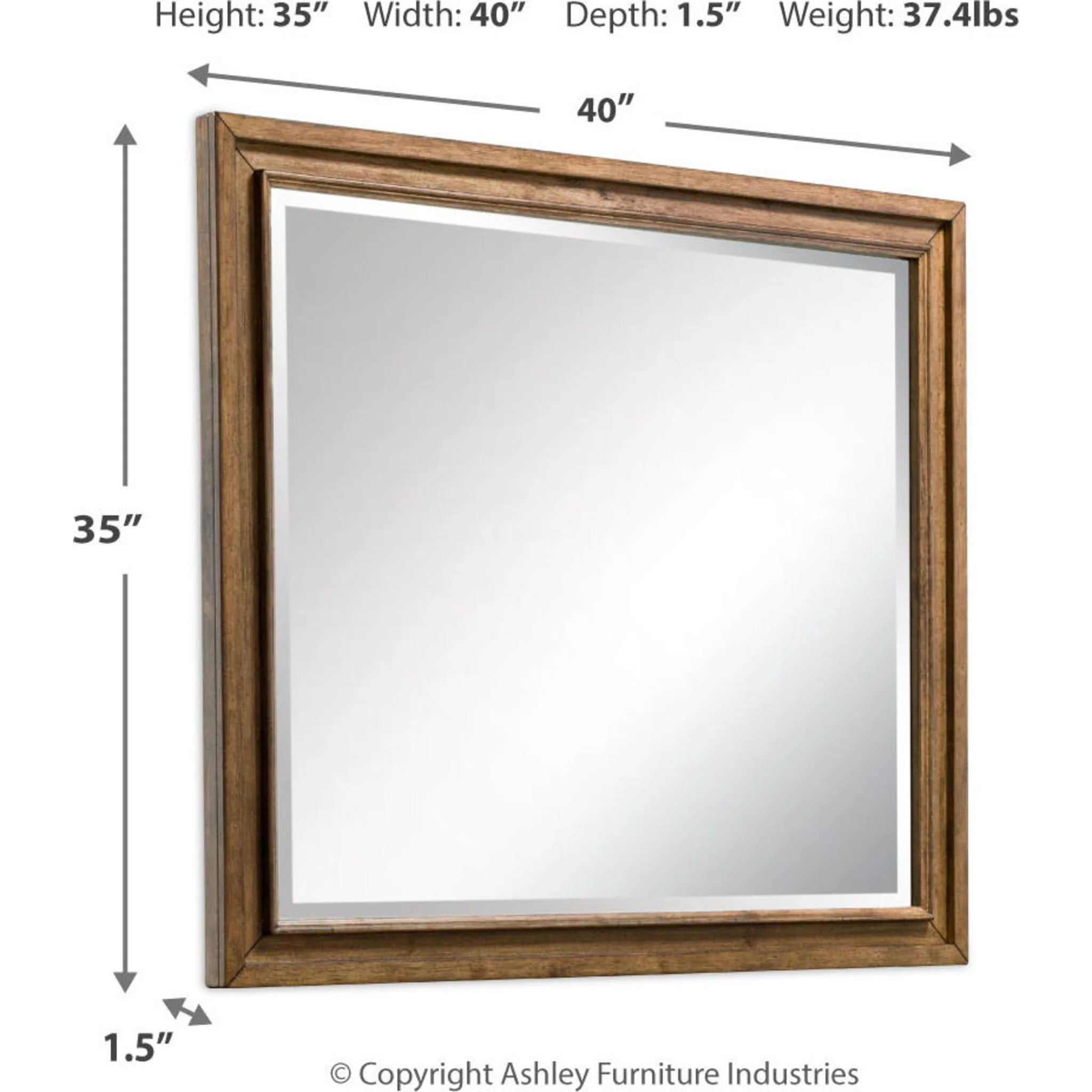 Sturlayne Mirror - Brown - Image 3