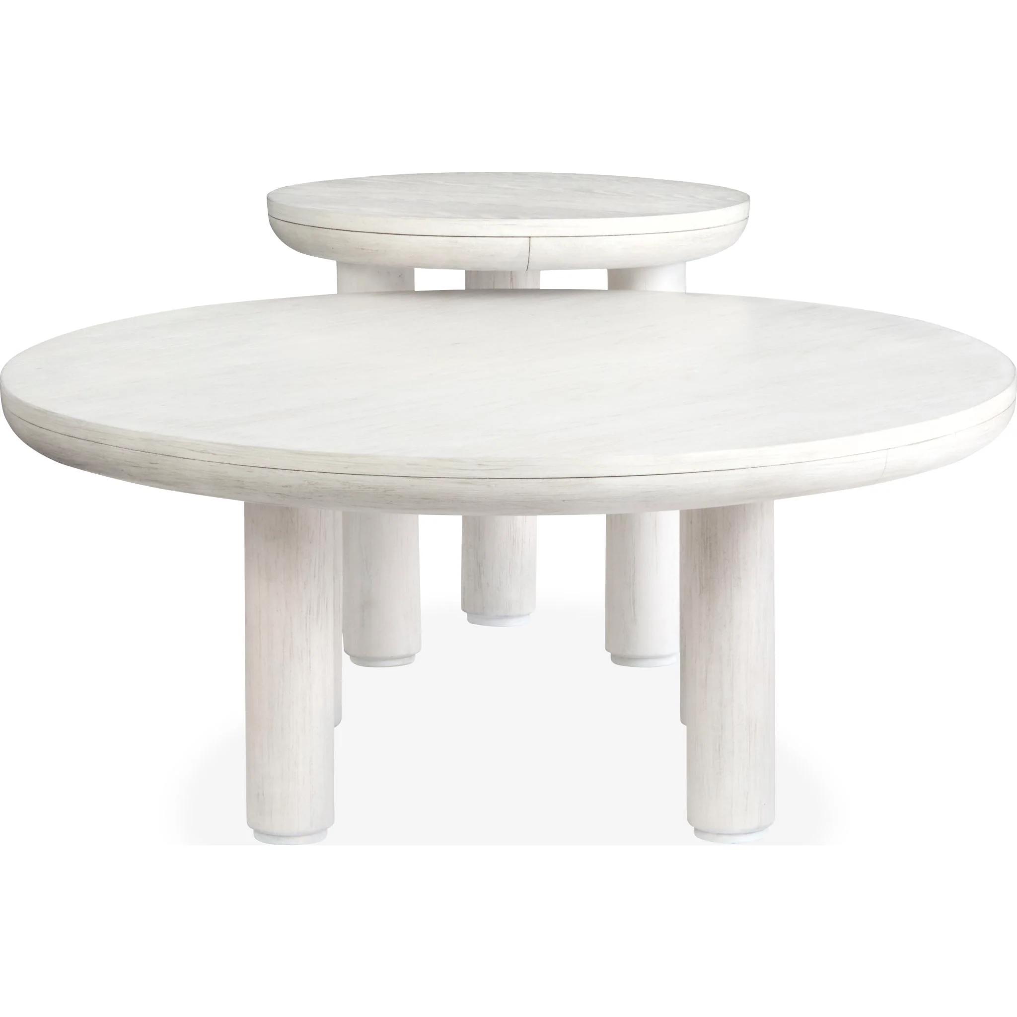 Sunset Cove Nesting Cocktail Table (Set of 2) - Moonlight Pearl - Image 11