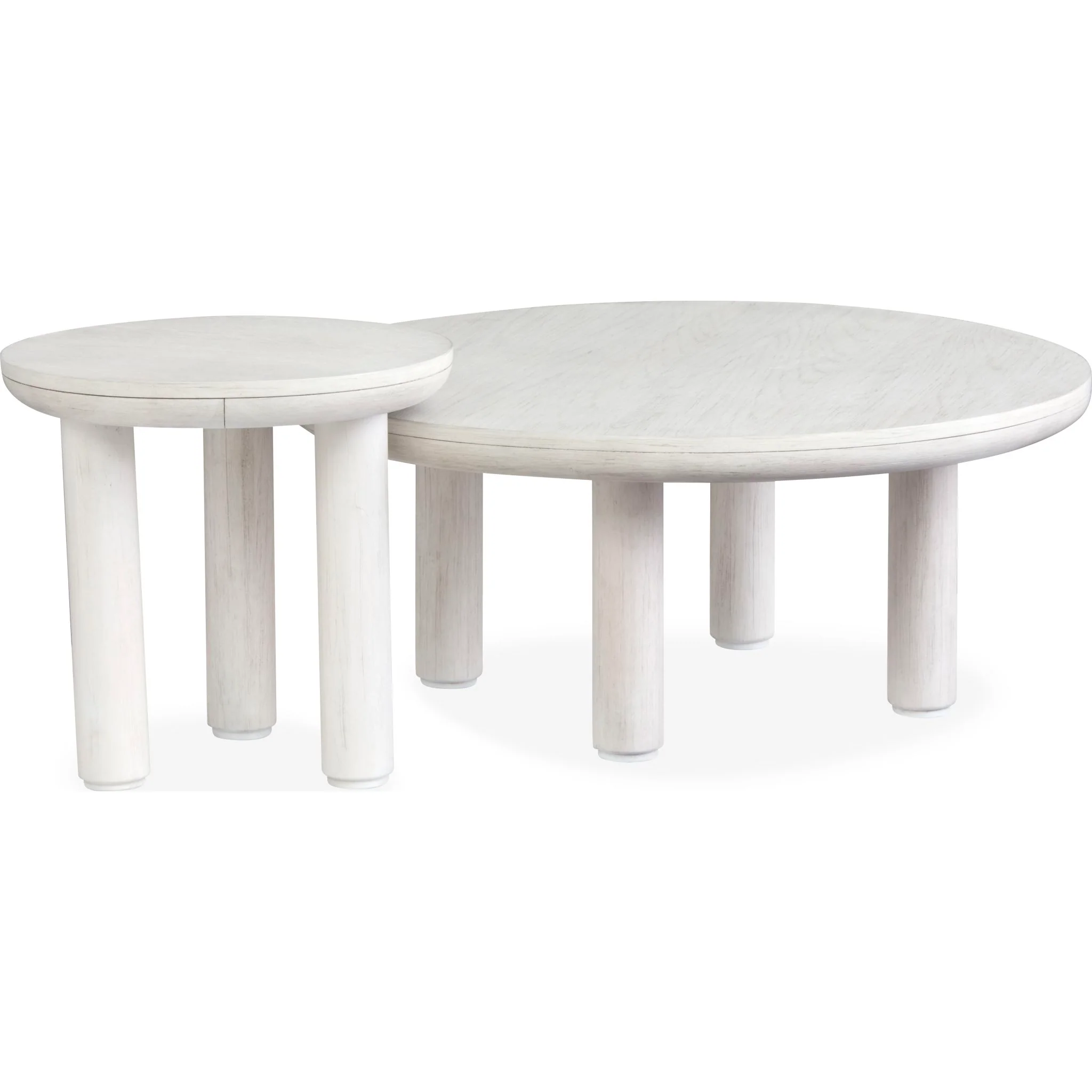 Sunset Cove Nesting Cocktail Table (Set of 2) - Moonlight Pearl - Image 3