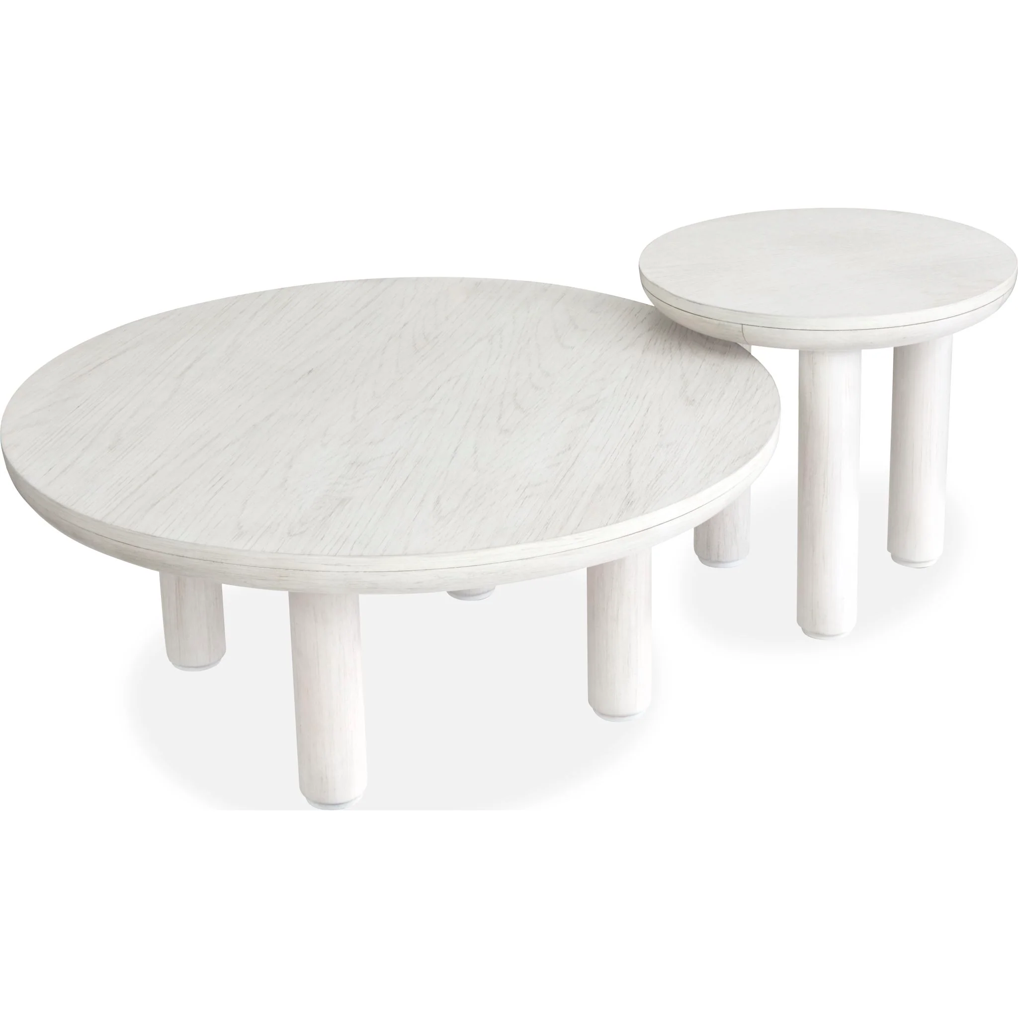 Sunset Cove Nesting Cocktail Table (Set of 2) - Moonlight Pearl - Image 4