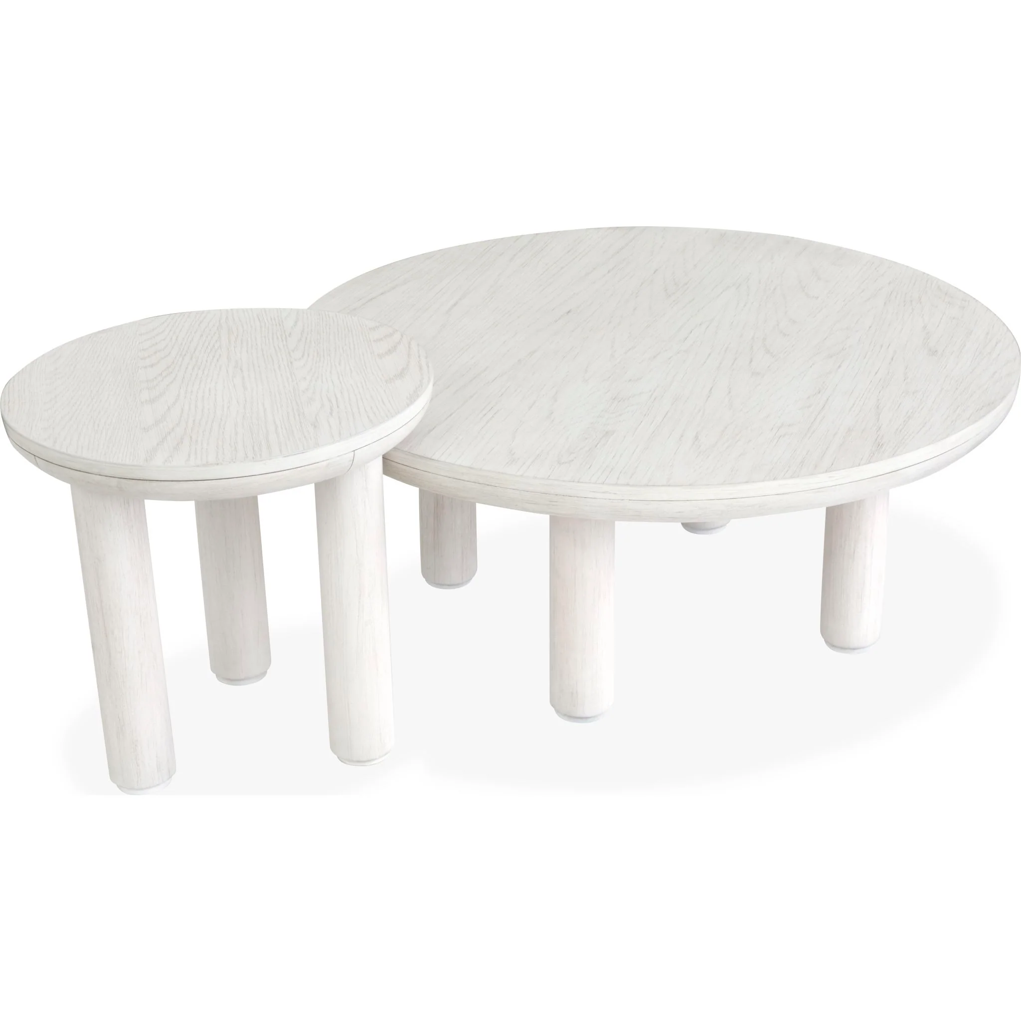 Sunset Cove Nesting Cocktail Table (Set of 2) - Moonlight Pearl - Image 5