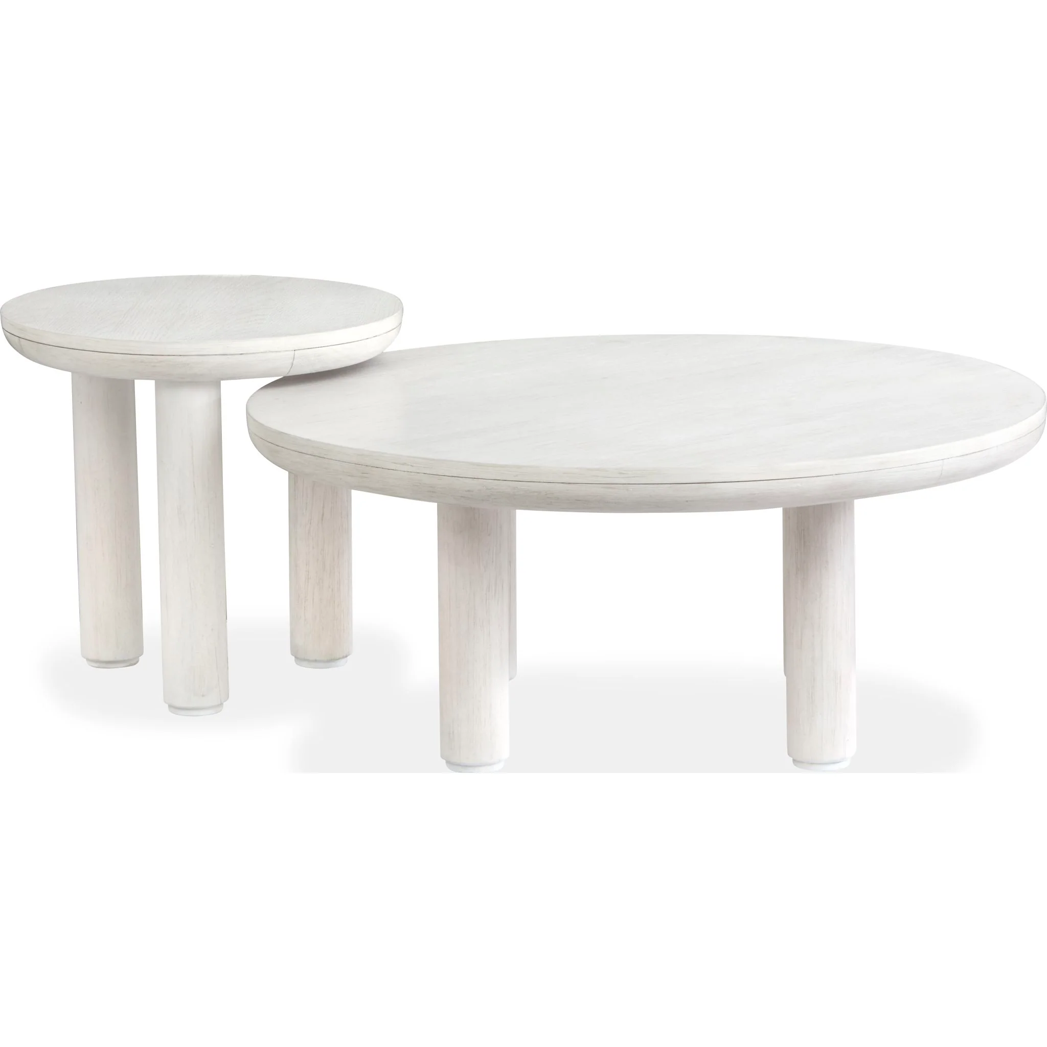 Sunset Cove Nesting Cocktail Table (Set of 2) - Moonlight Pearl - Image 6