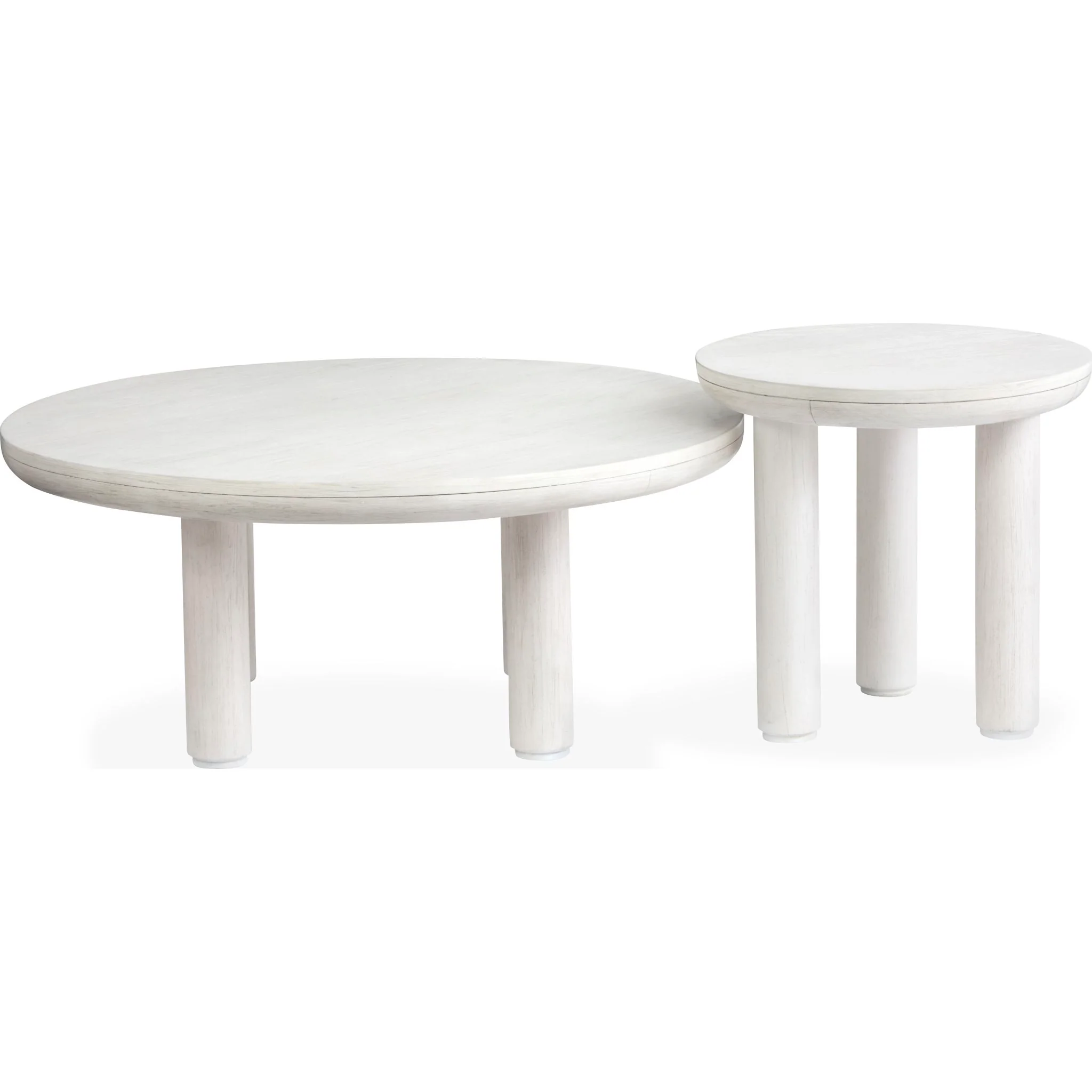 Sunset Cove Nesting Cocktail Table (Set of 2) - Moonlight Pearl - Image 7