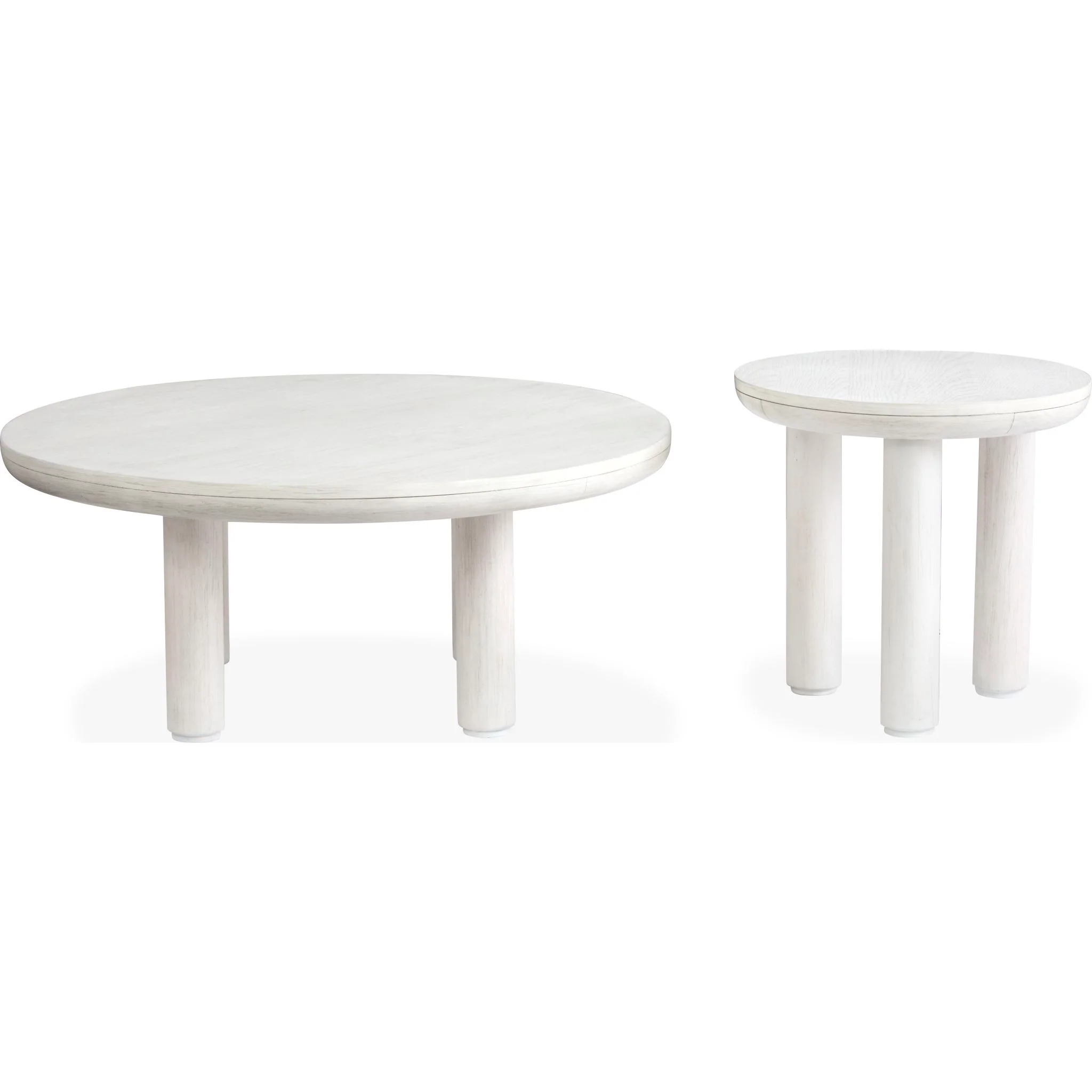 Sunset Cove Nesting Cocktail Table (Set of 2) - Moonlight Pearl - Image 8