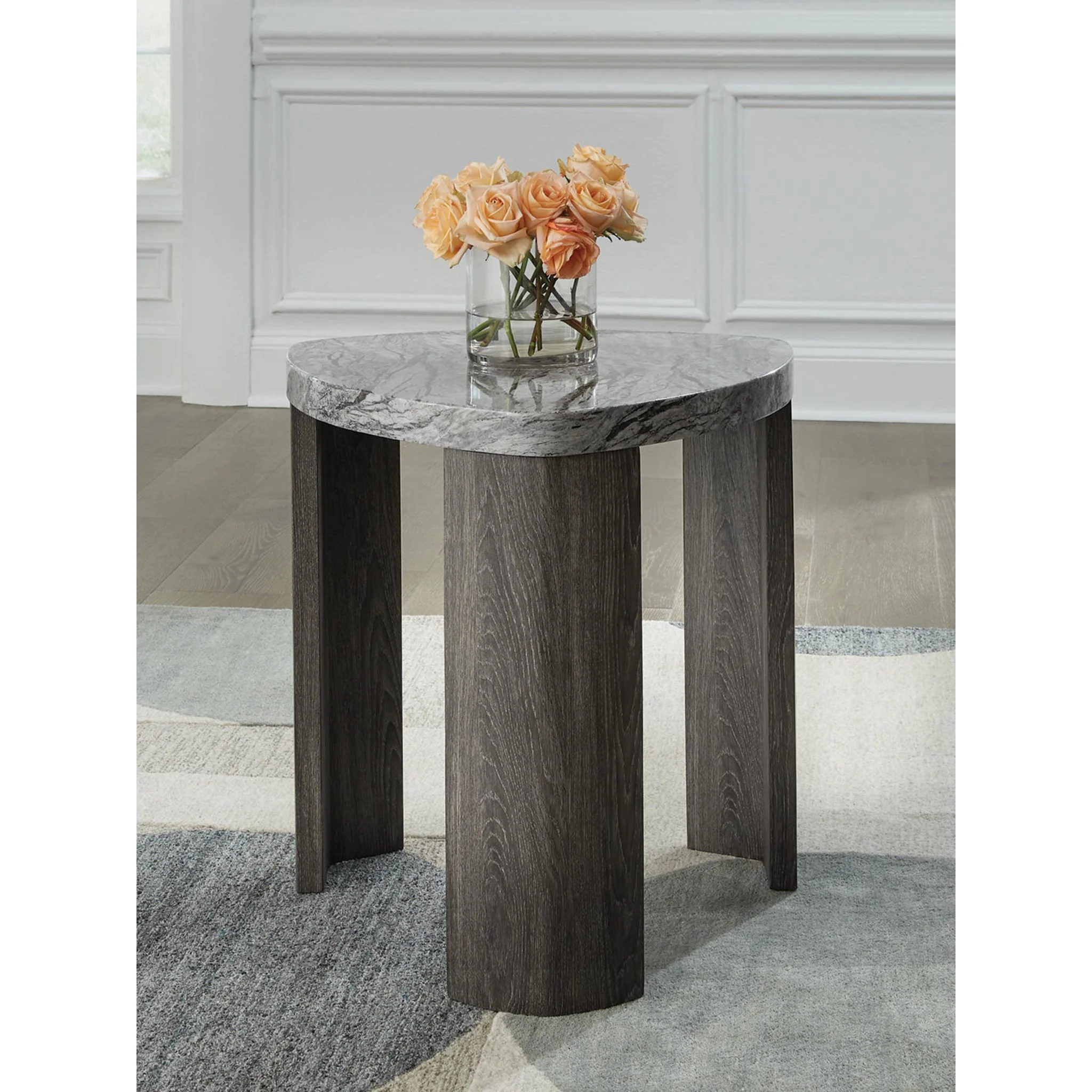 Surmour End Table - Gray/Brown - Image 4