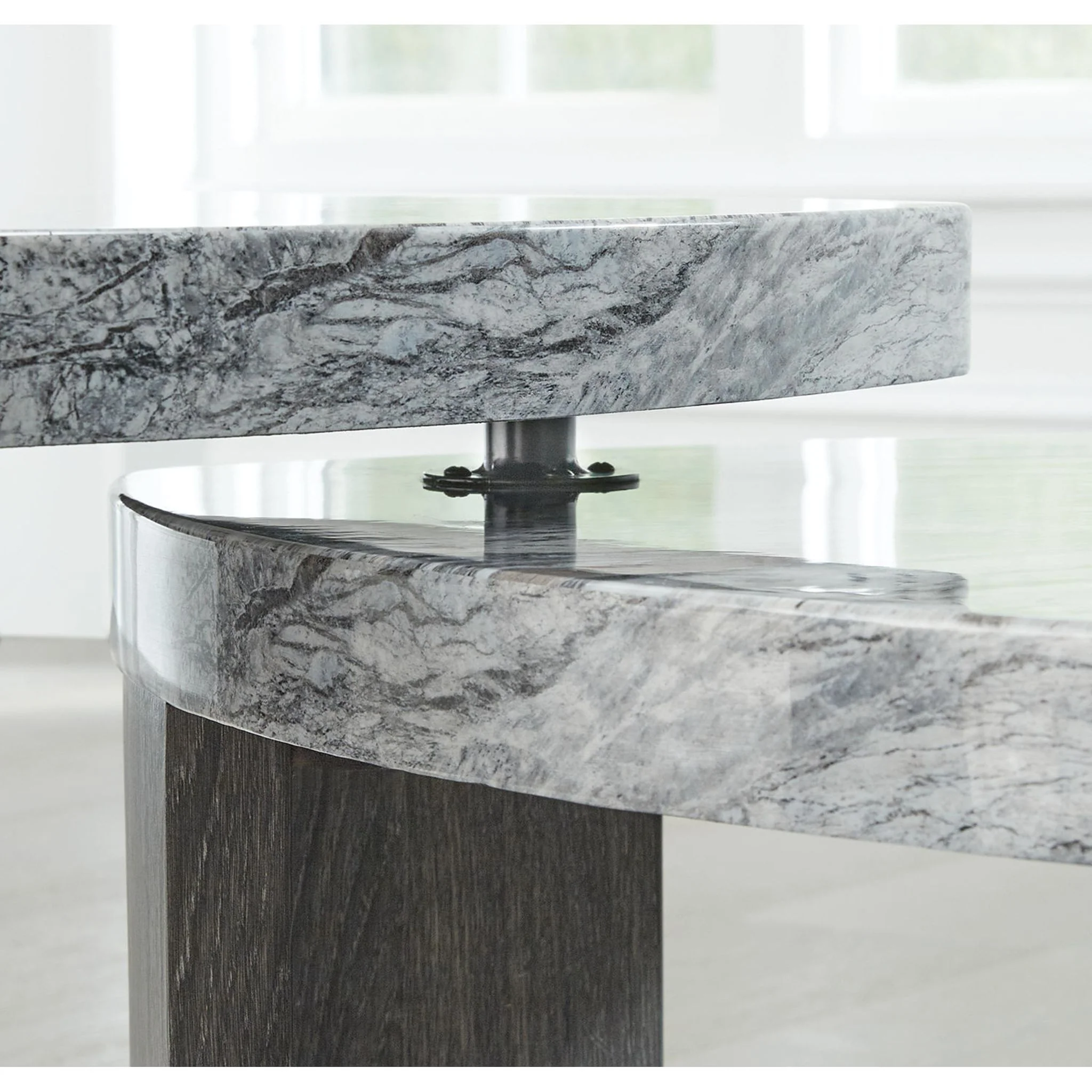 Surmour Stacked Coffee Table - Gray/Brown - Image 10