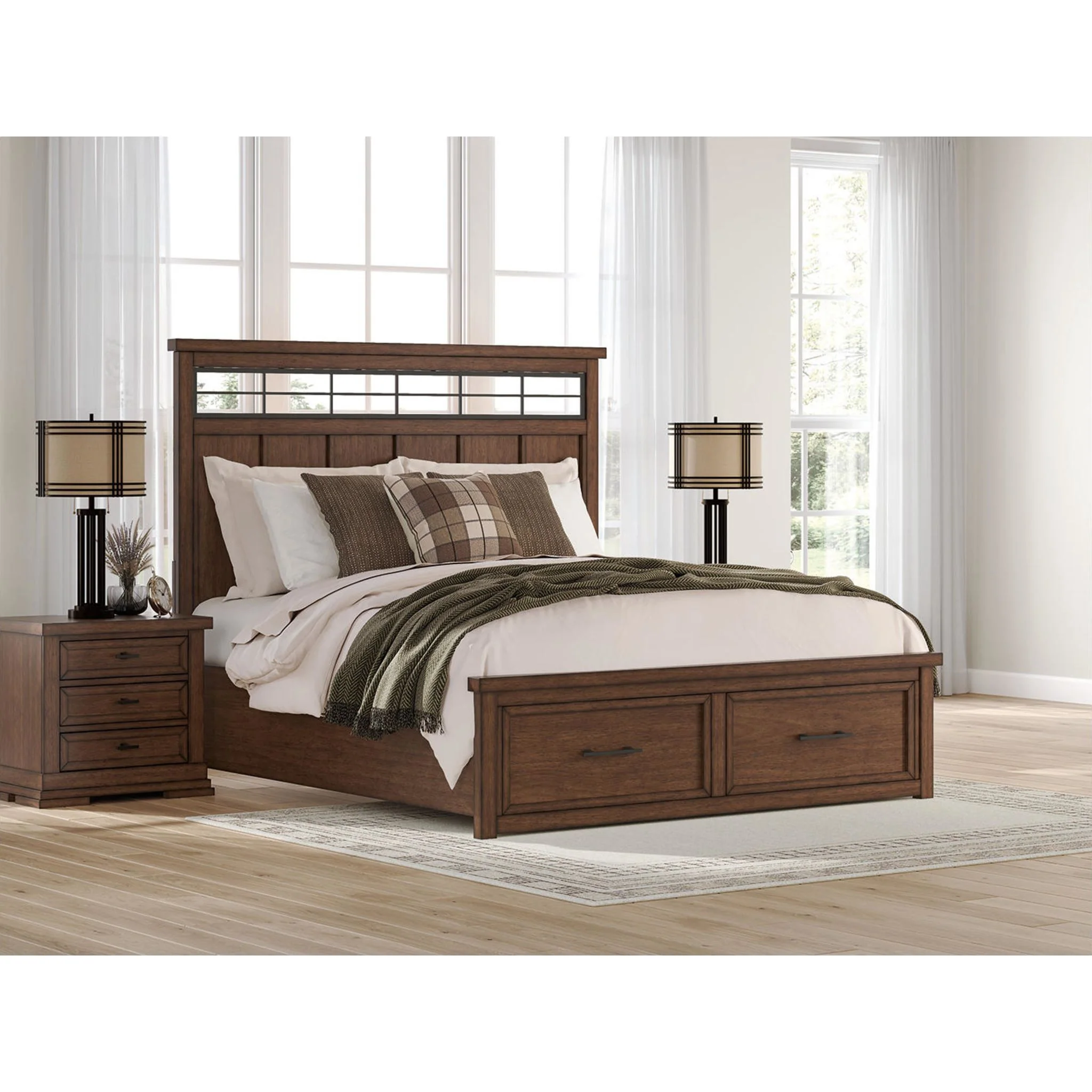 Taffenbrook Storage Bed - Medium Brown - Image 14