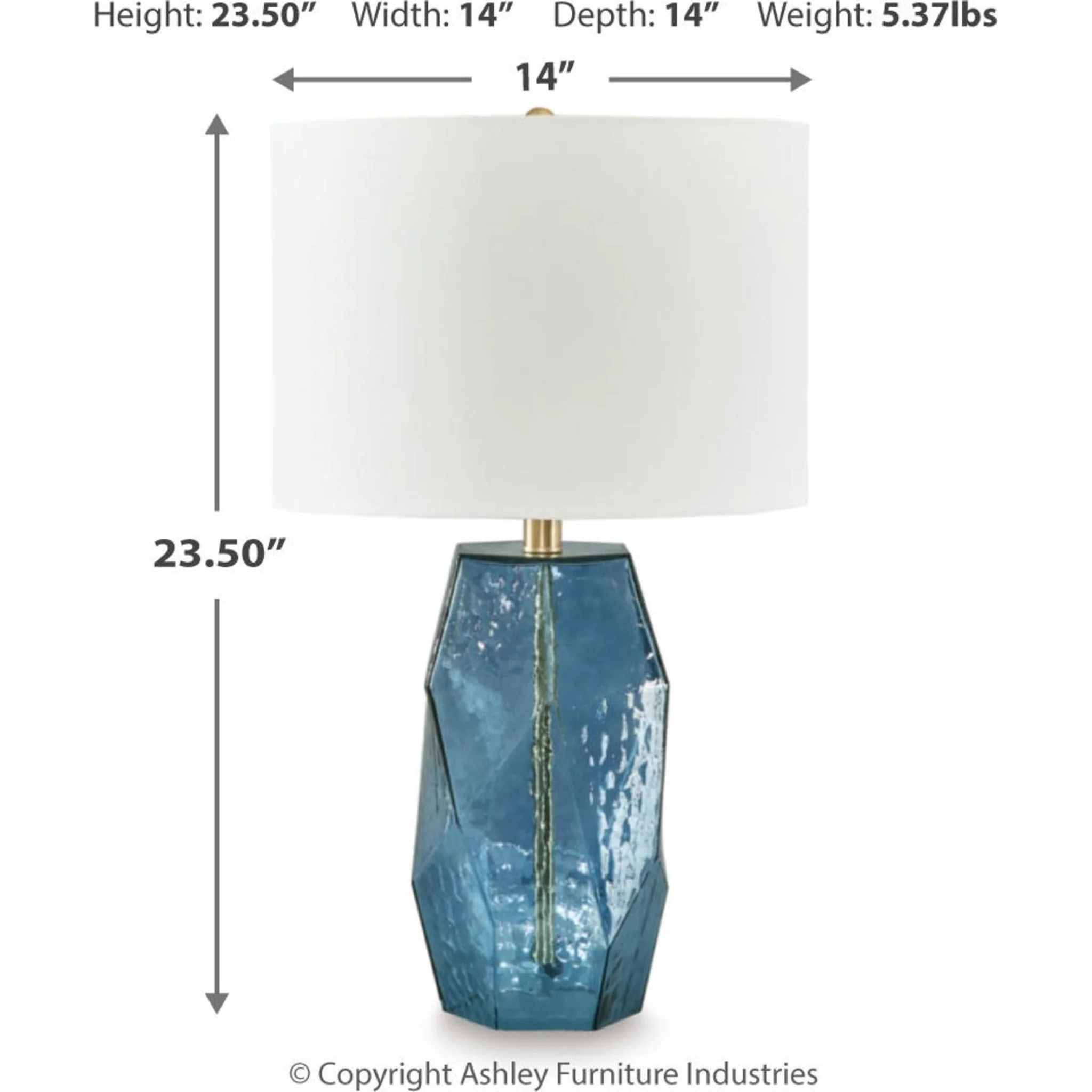 Tallow Table Lamp 24.00" - Image 3