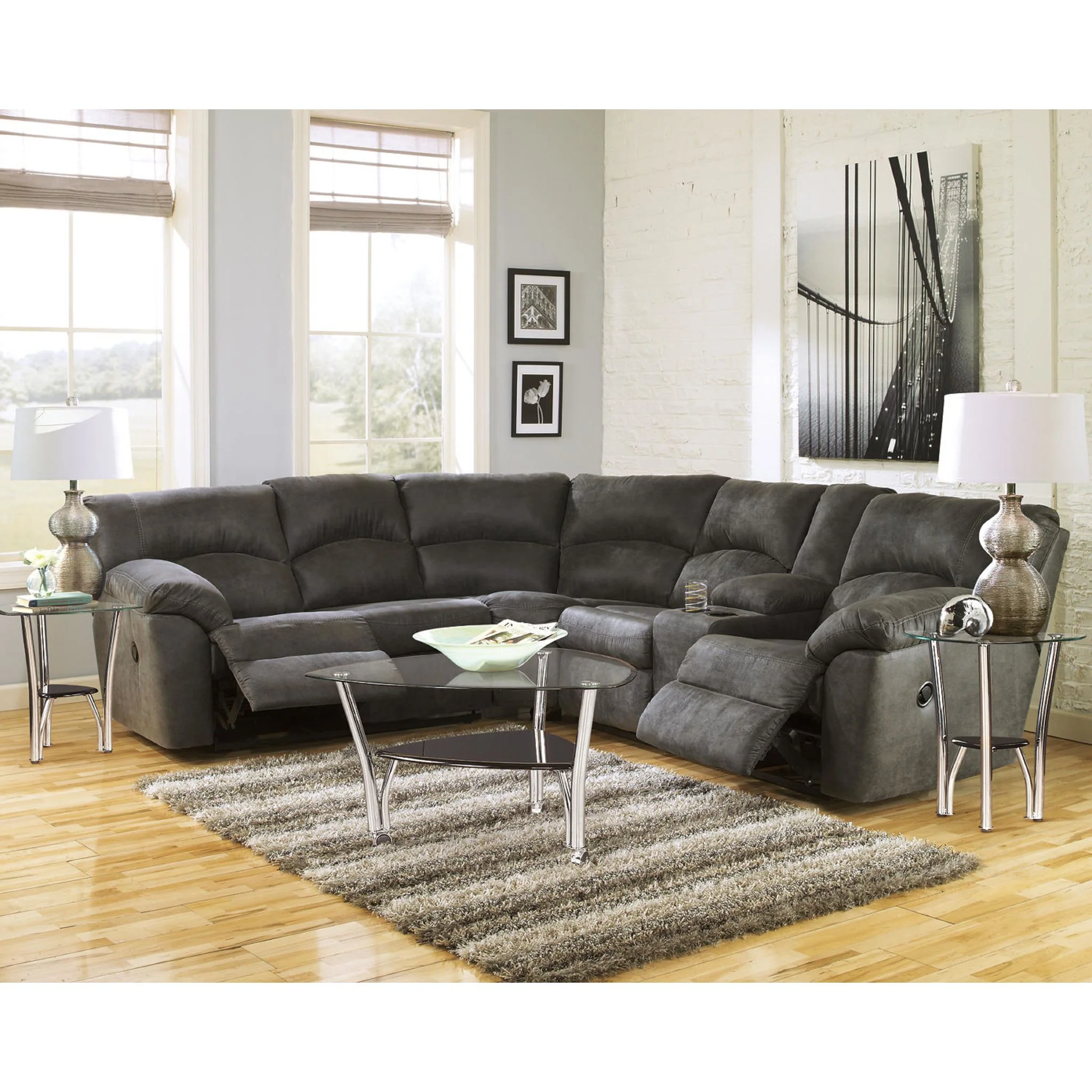 Tambo 2 Piece Reclining Sectional - Image 8
