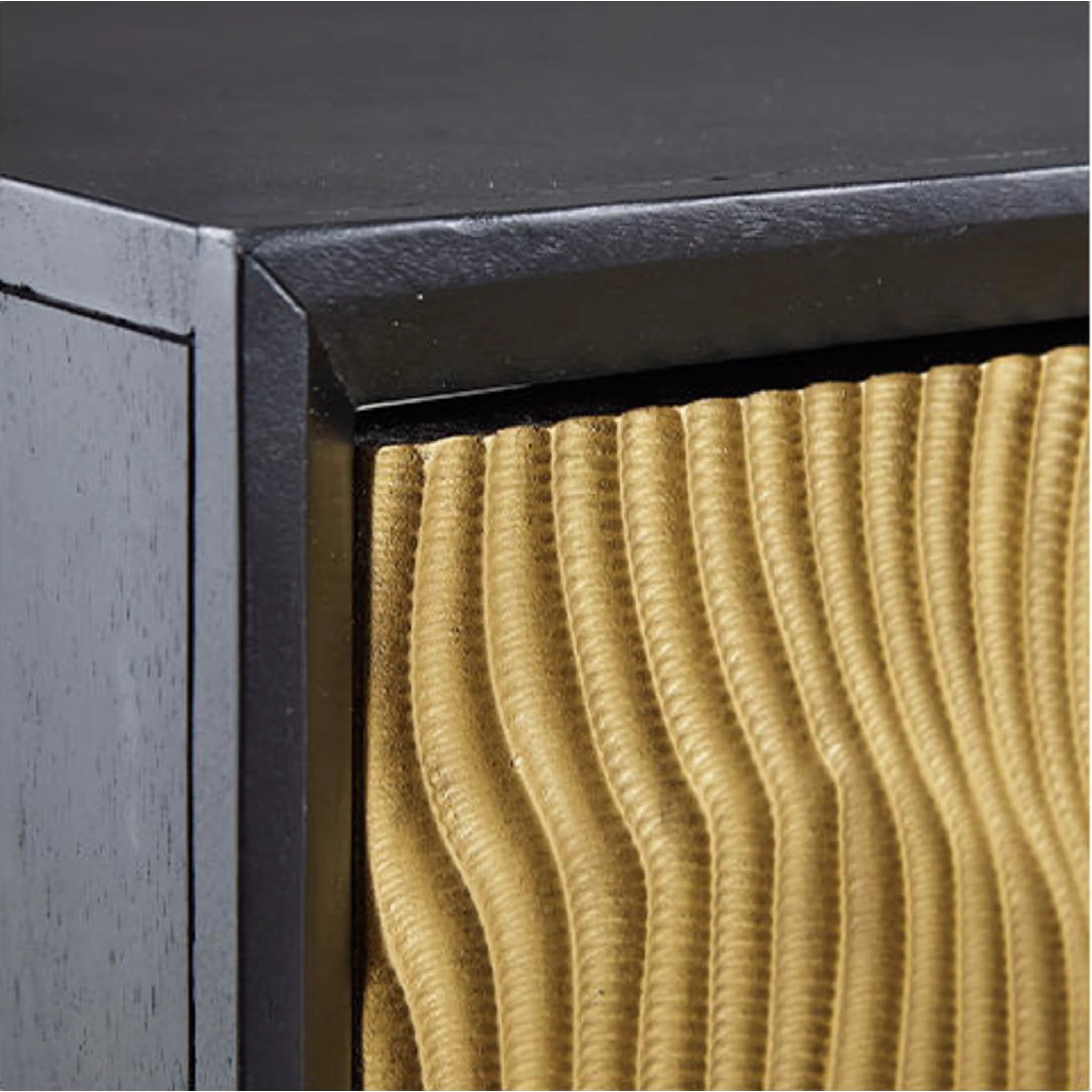 Tayner Accent Cabinet - Black/Gold Finish - Image 4