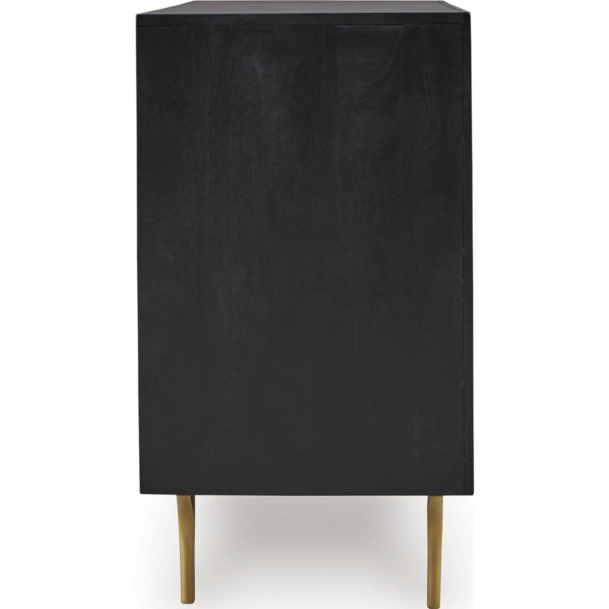 Tayner Accent Cabinet - Black/Gold Finish - Image 6