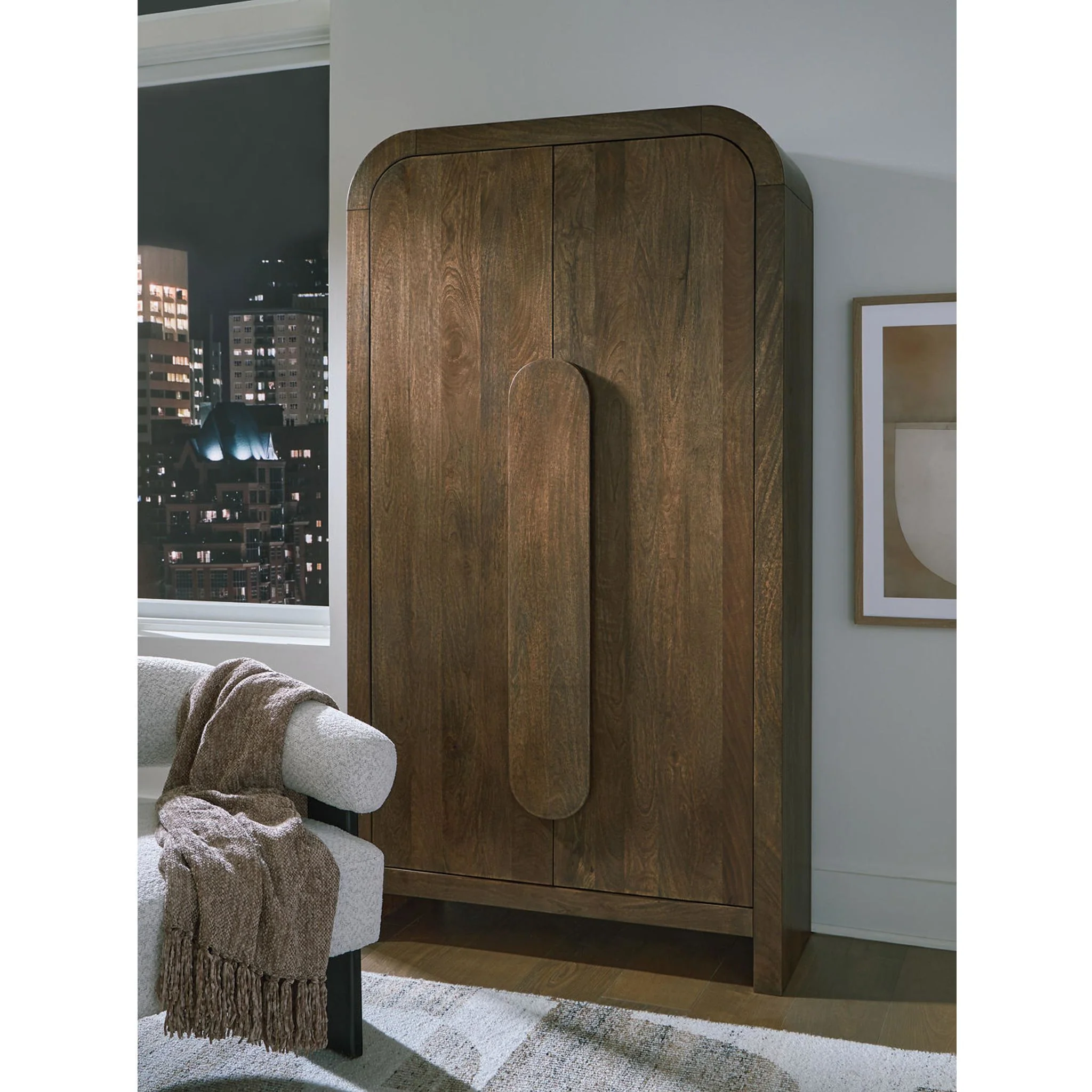Thoren Accent Cabinet - Medium Brown - Image 3