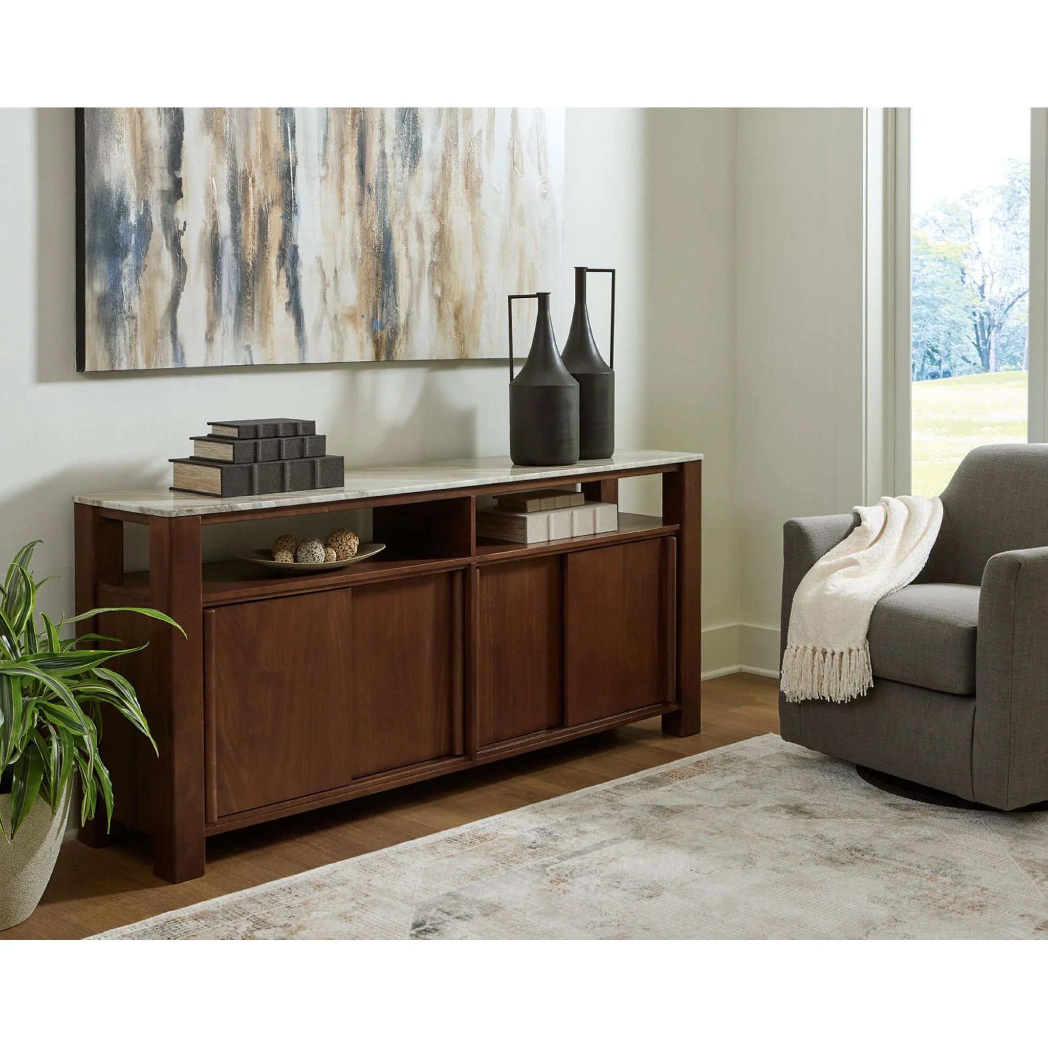 Tobinville Accent Cabinet - Dark Brown - Image 2