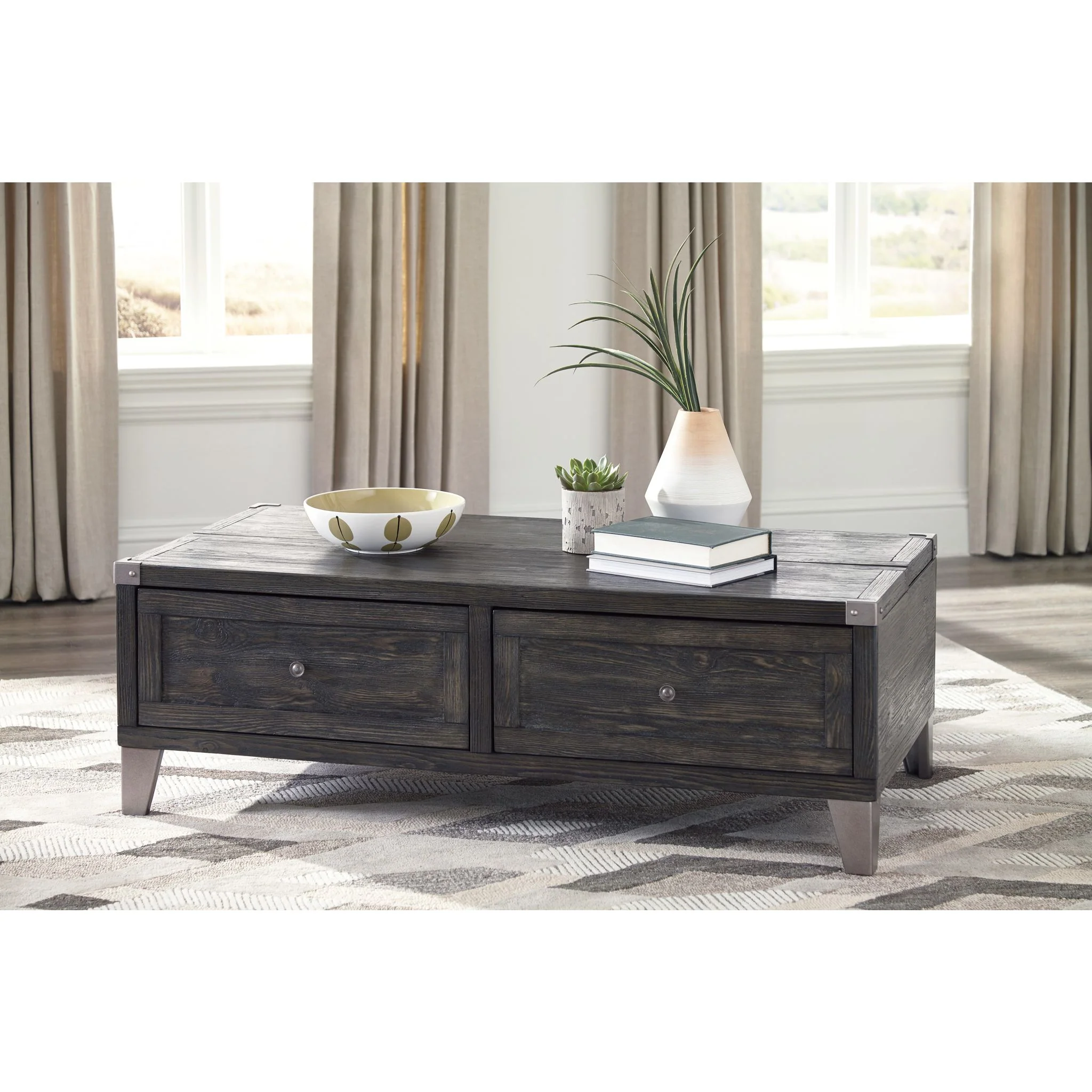 Todoe Coffee Table - Dark Gray - Image 2