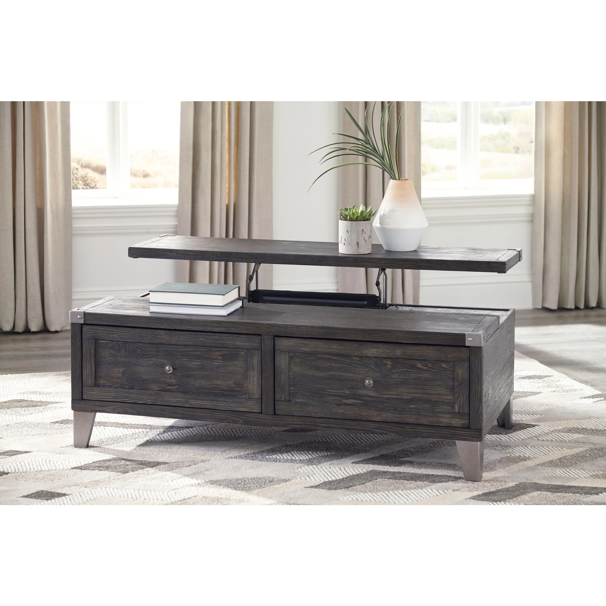 Todoe Coffee Table - Dark Gray - Image 6