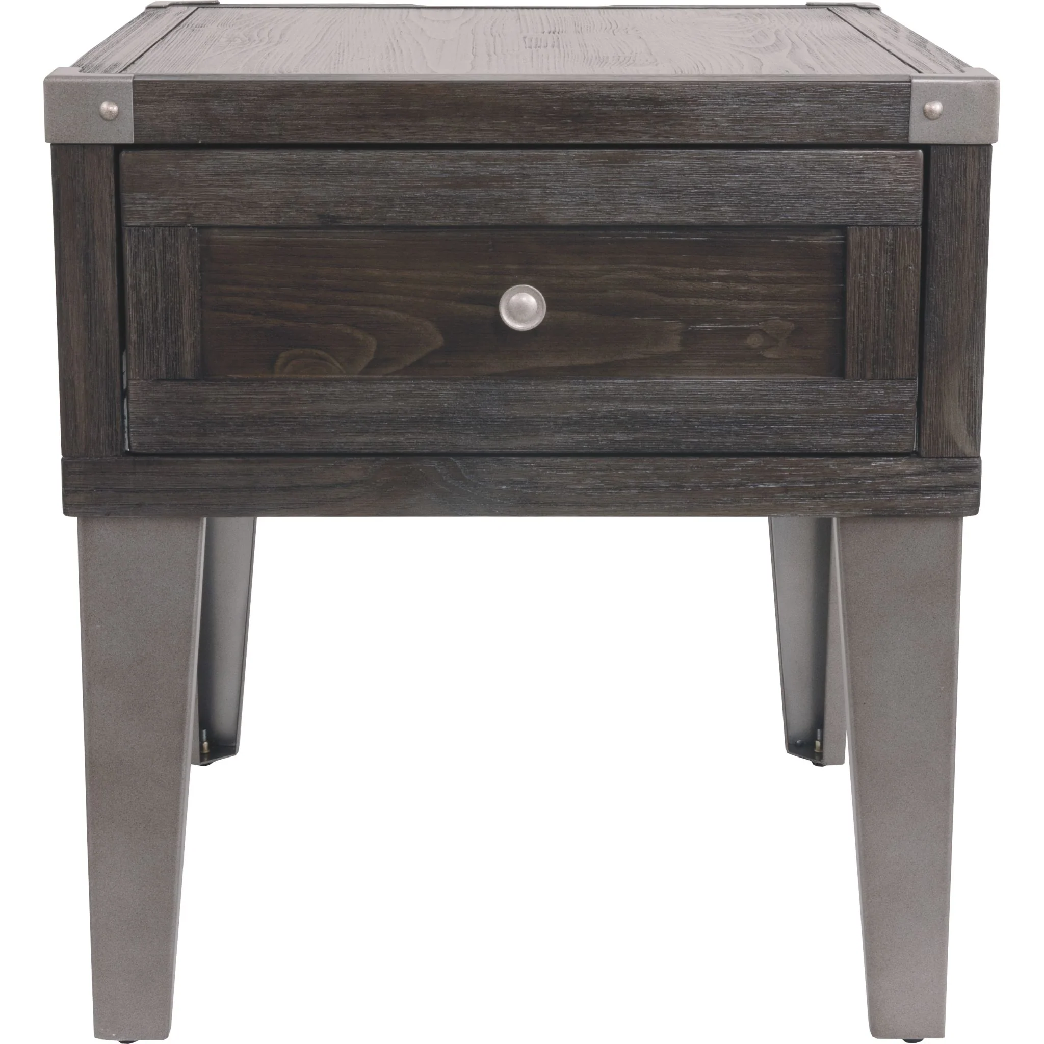 Todoe End Table - Dark Gray - Image 6