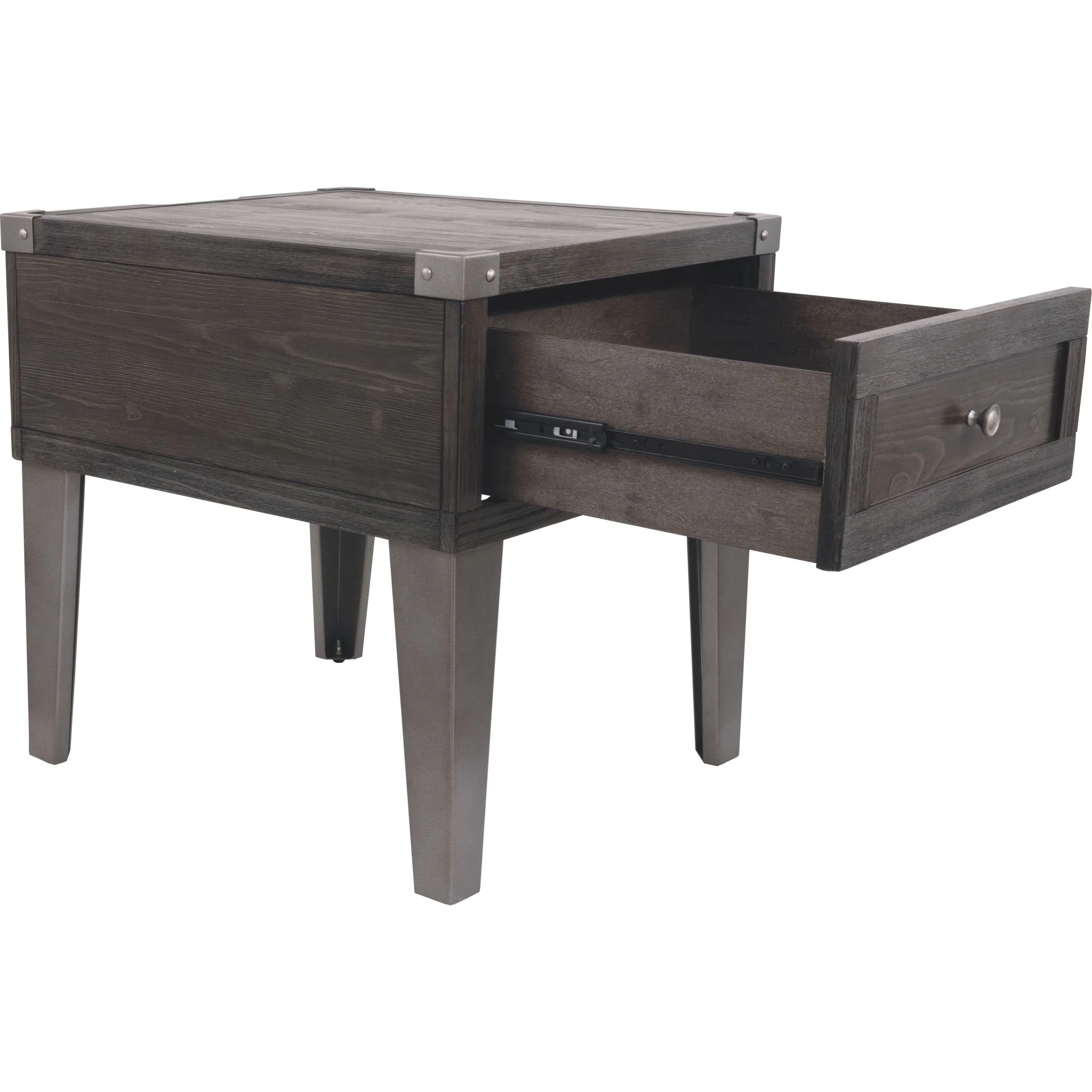 Todoe End Table - Dark Gray - Image 8