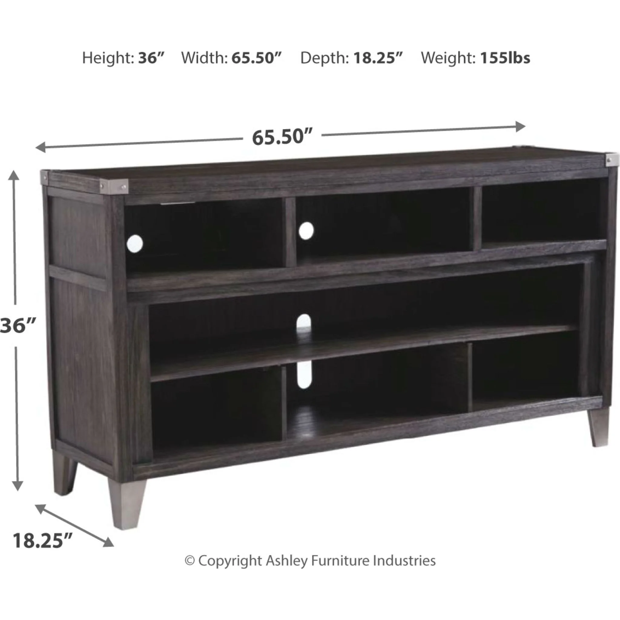 Todoe TV Stand - Gray - Image 4