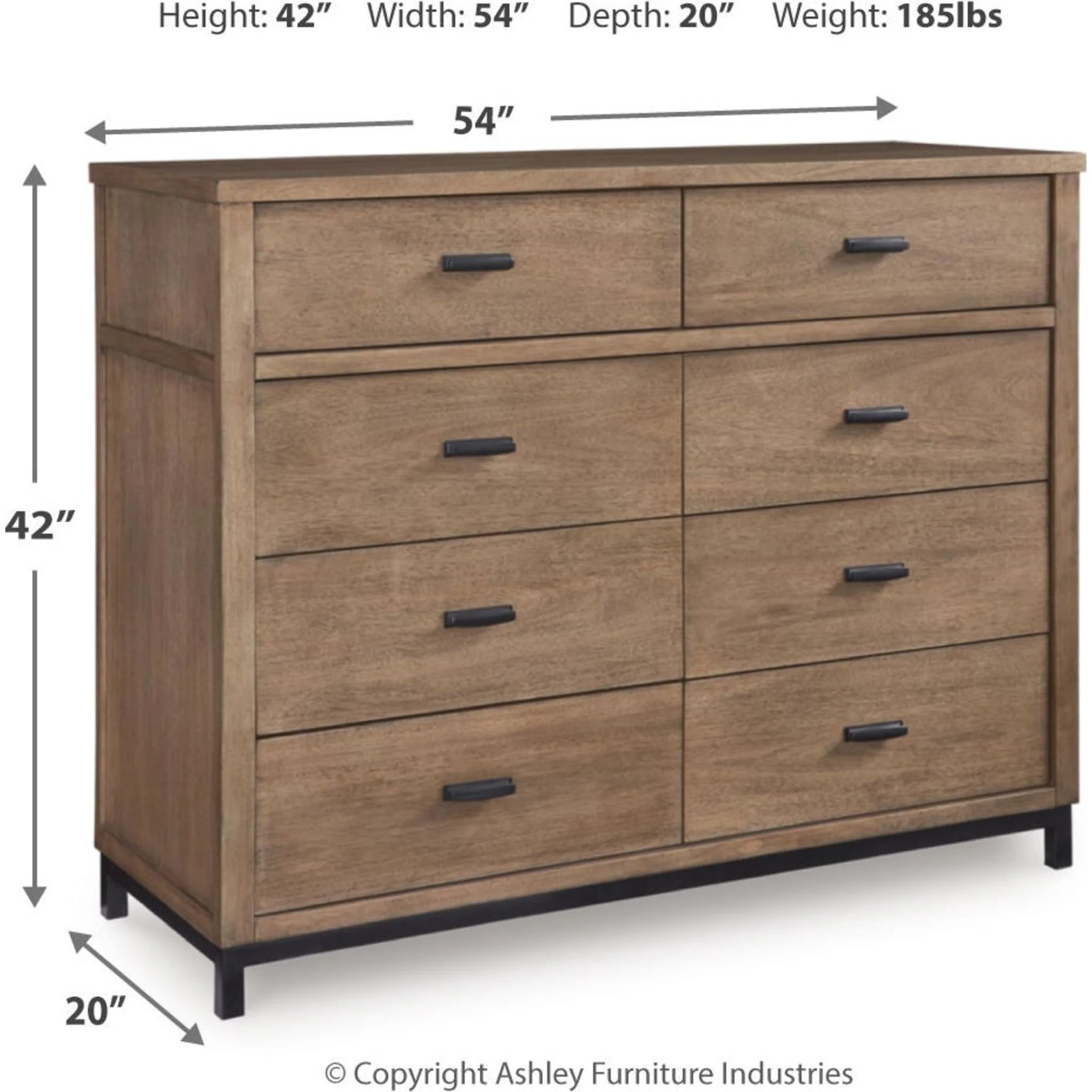 Tomtyn Dresser - Light Brown - Image 3
