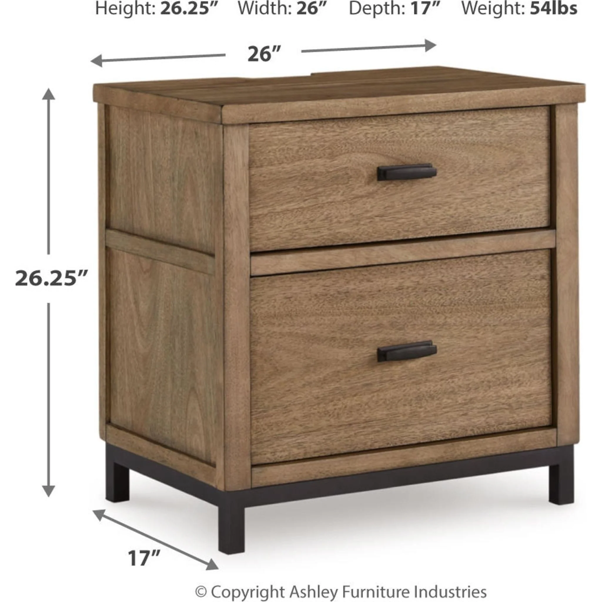 Tomtyn Nightstand - Light Brown - Image 3
