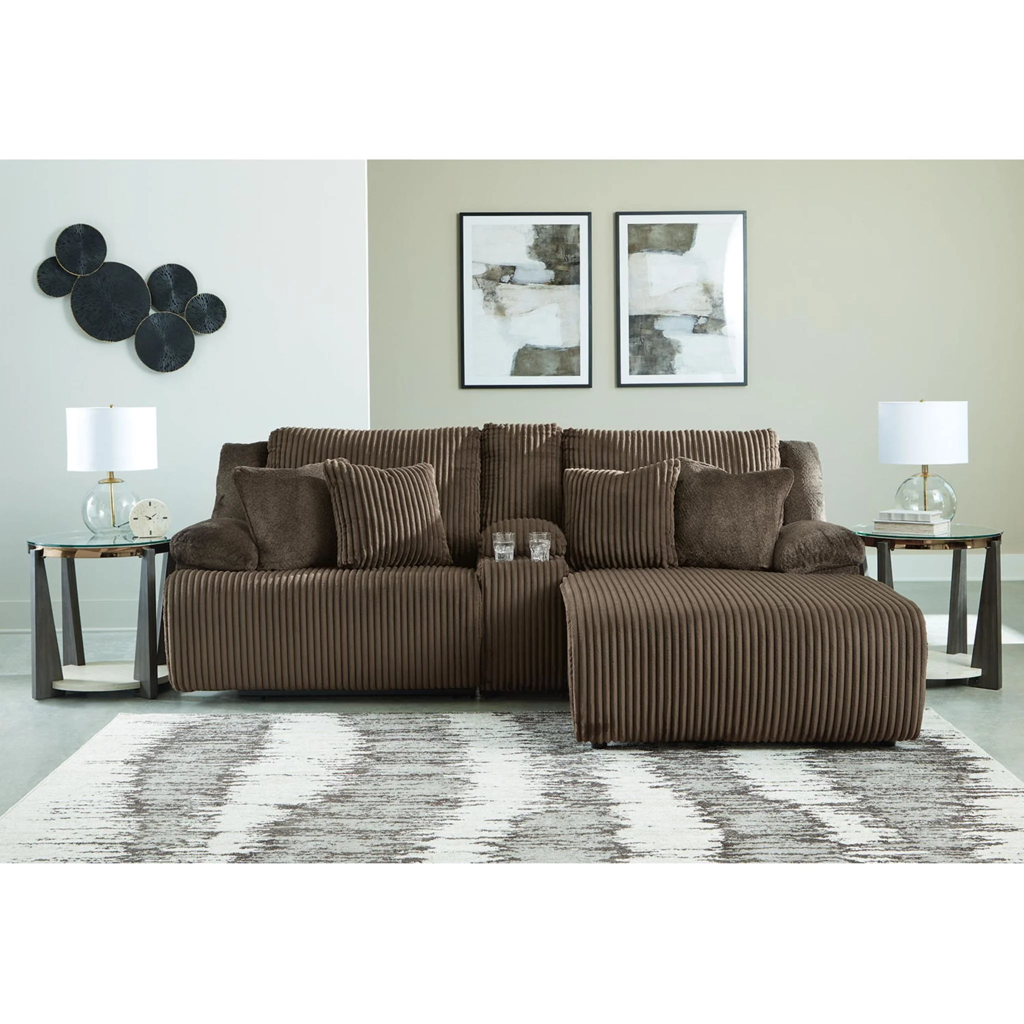 Top Tier 3 Piece Reclining Sectional - Image 2