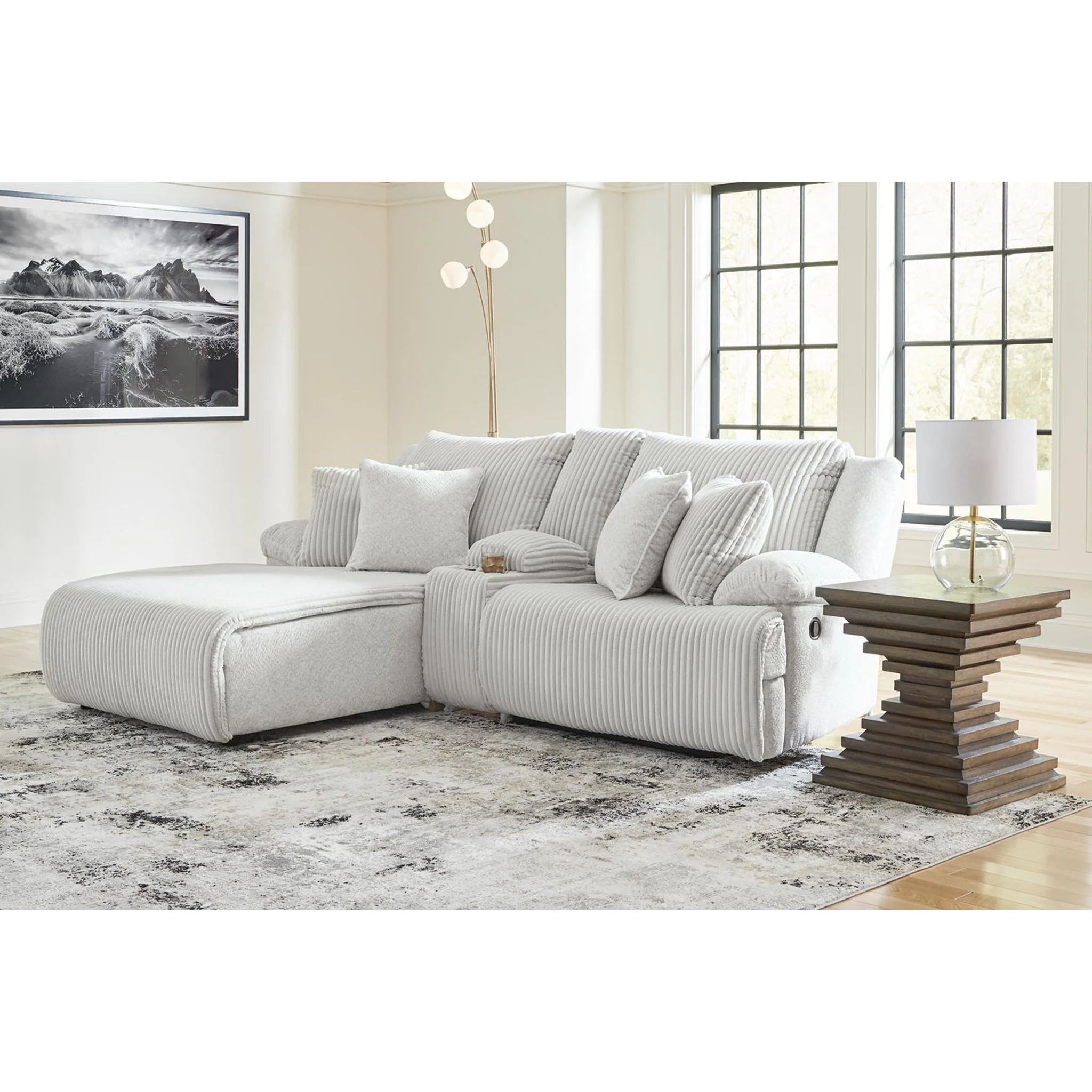 Top Tier 3 Piece Reclining Sectional - Image 46