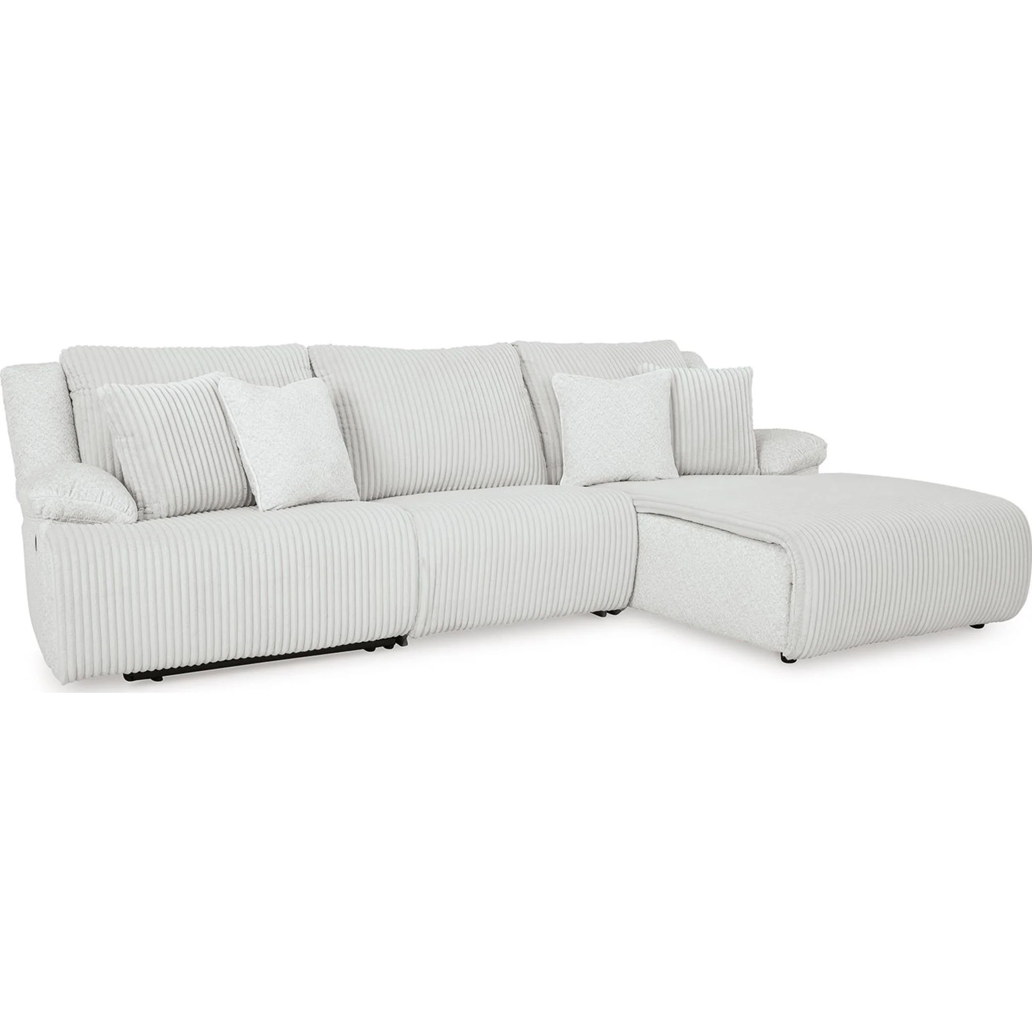 Top Tier 3 Piece Reclining Sectional with Chaise