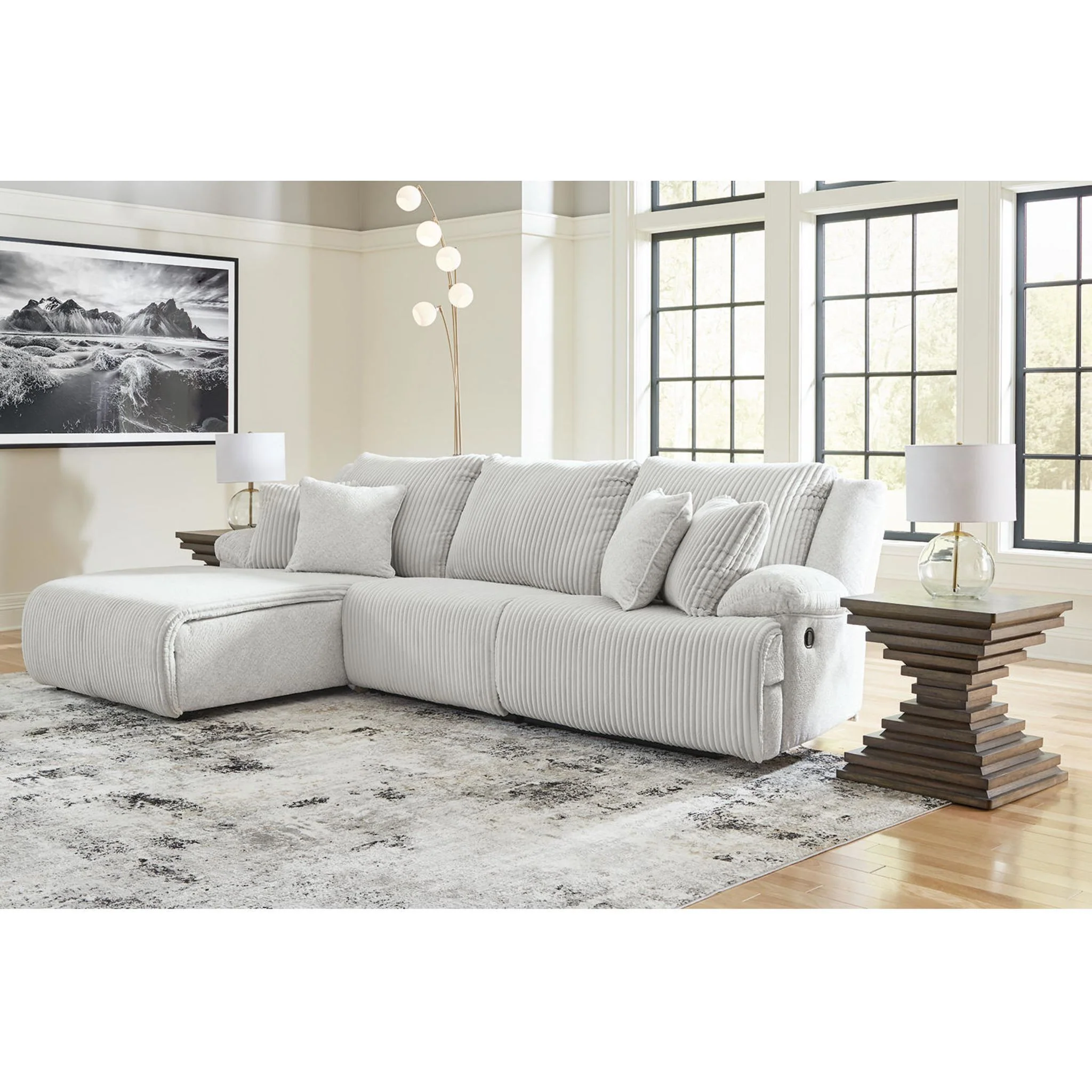 Top Tier 3 Piece Reclining Sectional with Chaise - Image 10