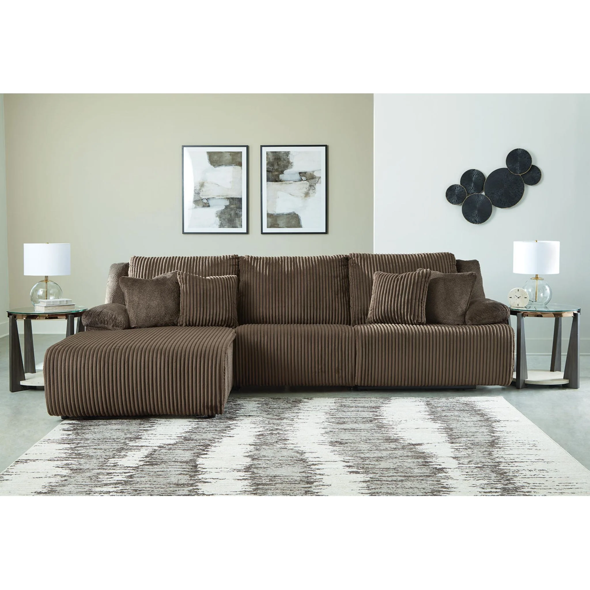 Top Tier 3 Piece Reclining Sectional with Chaise - Image 16